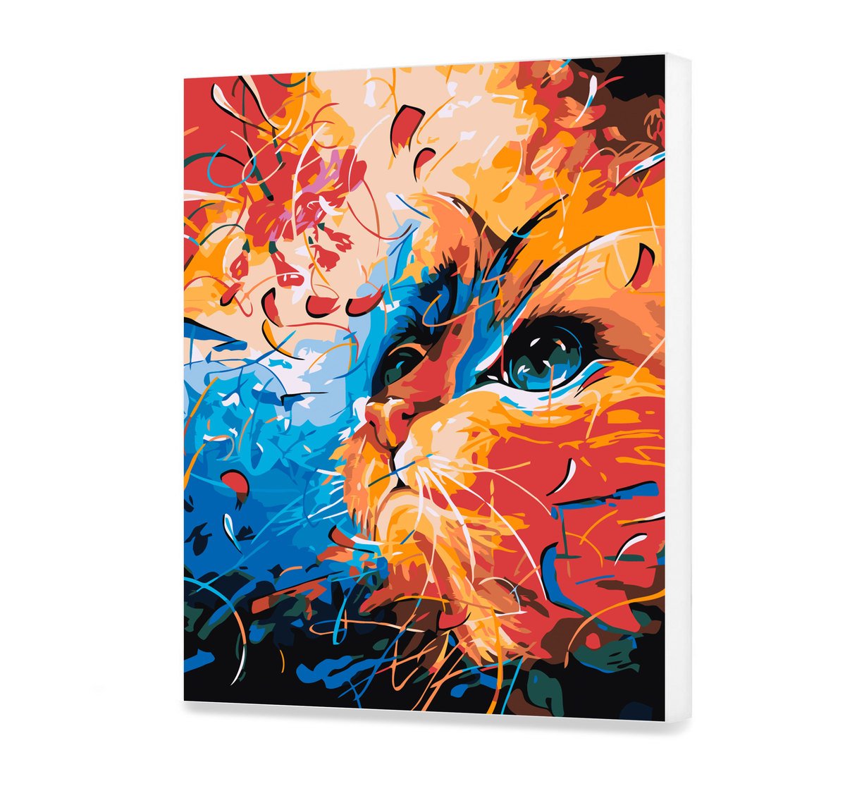 Malovanie podla cisel - Farebná Mačka