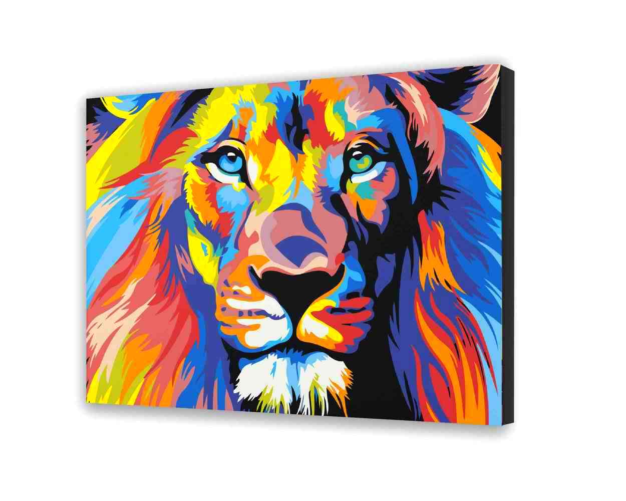 Malovanie podla cisel - Farebný Lev