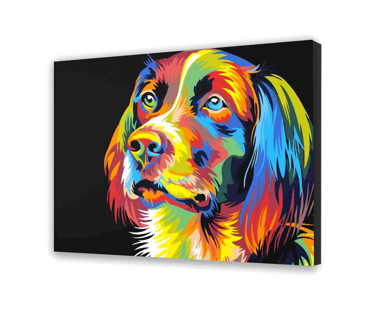 Malovanie podla cisel - Farebný Pes