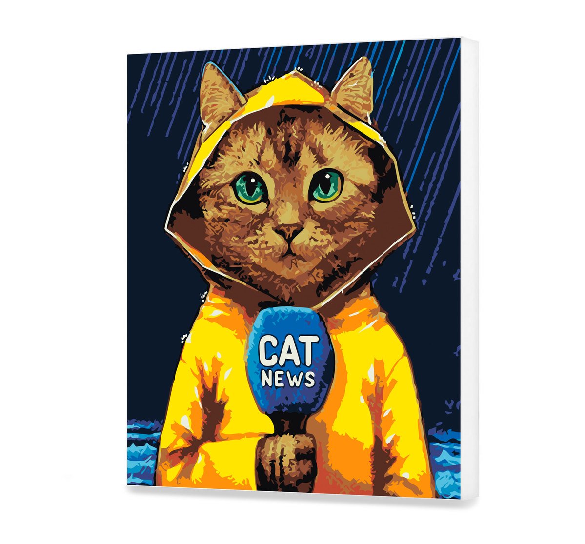 Malovanie podla cisel - Mačací Novinár