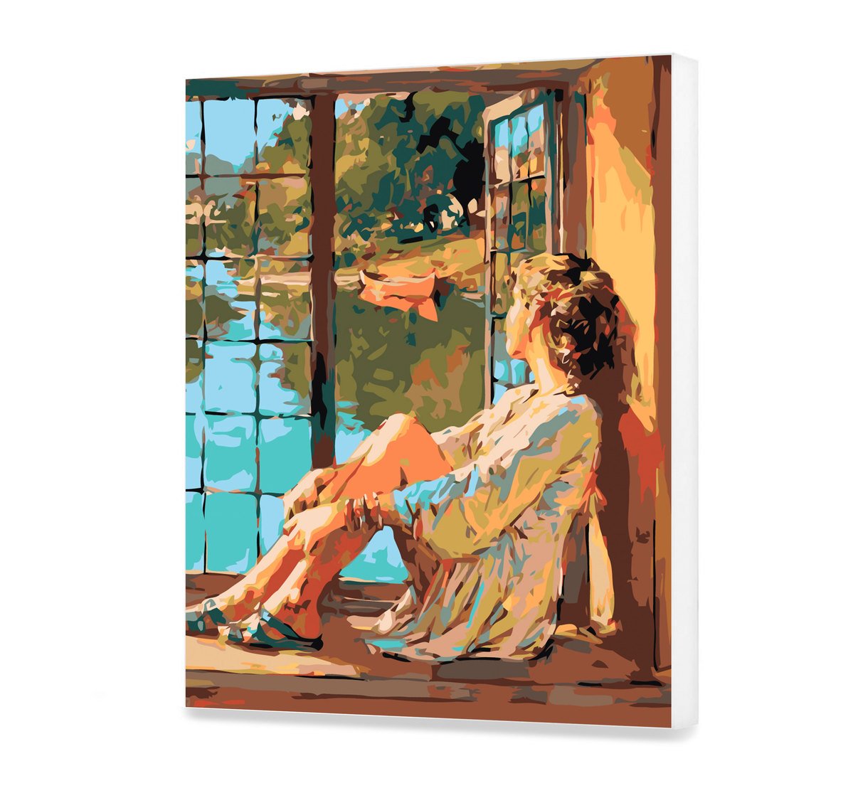 Malovanie podla cisel - Pohľad Na Rieku