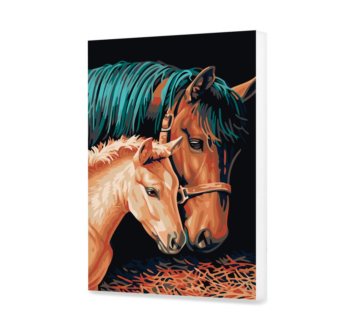 Malovanie podla cisel - Kone