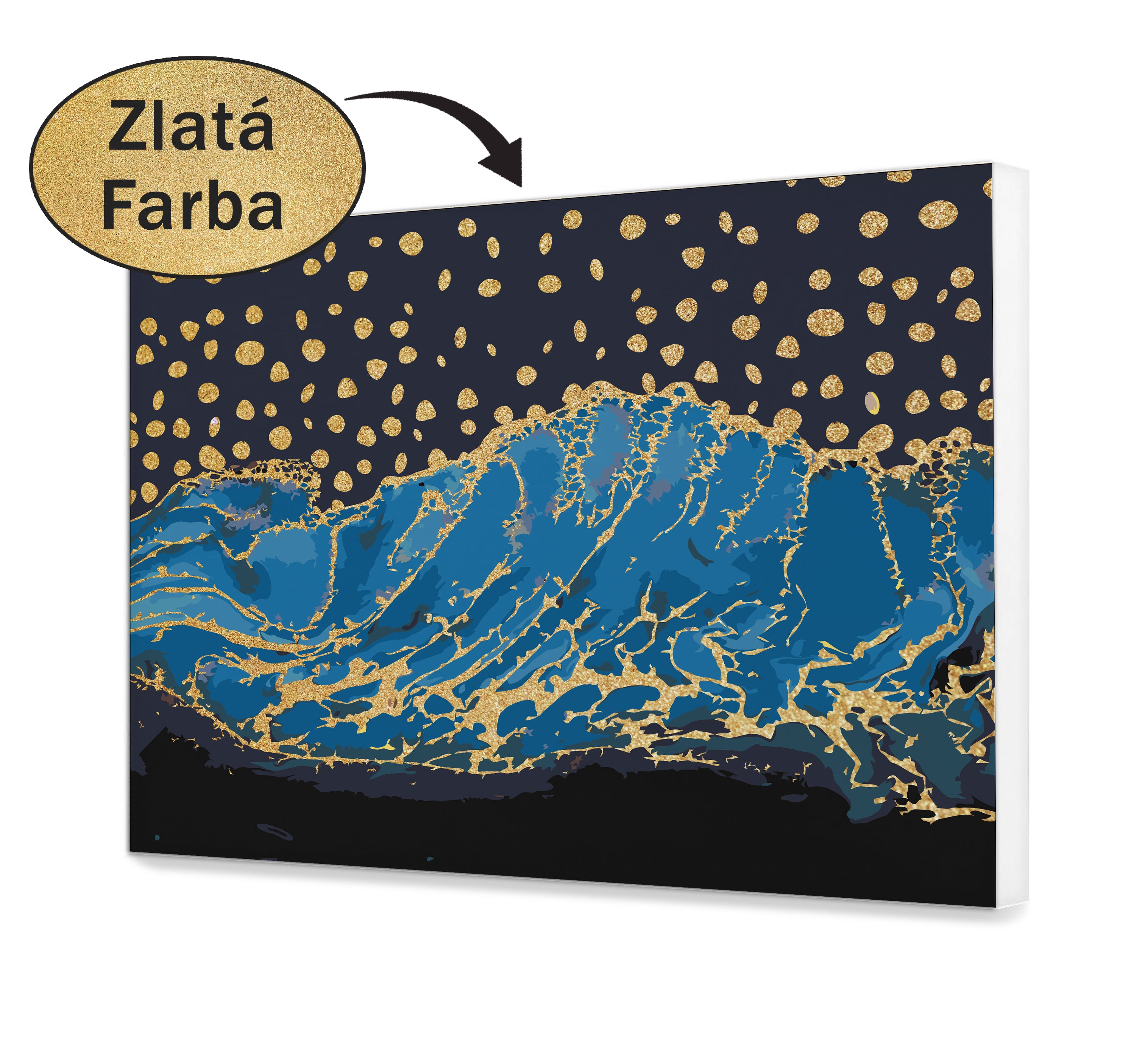 Malovanie podla cisel - Hviezdy zlaté