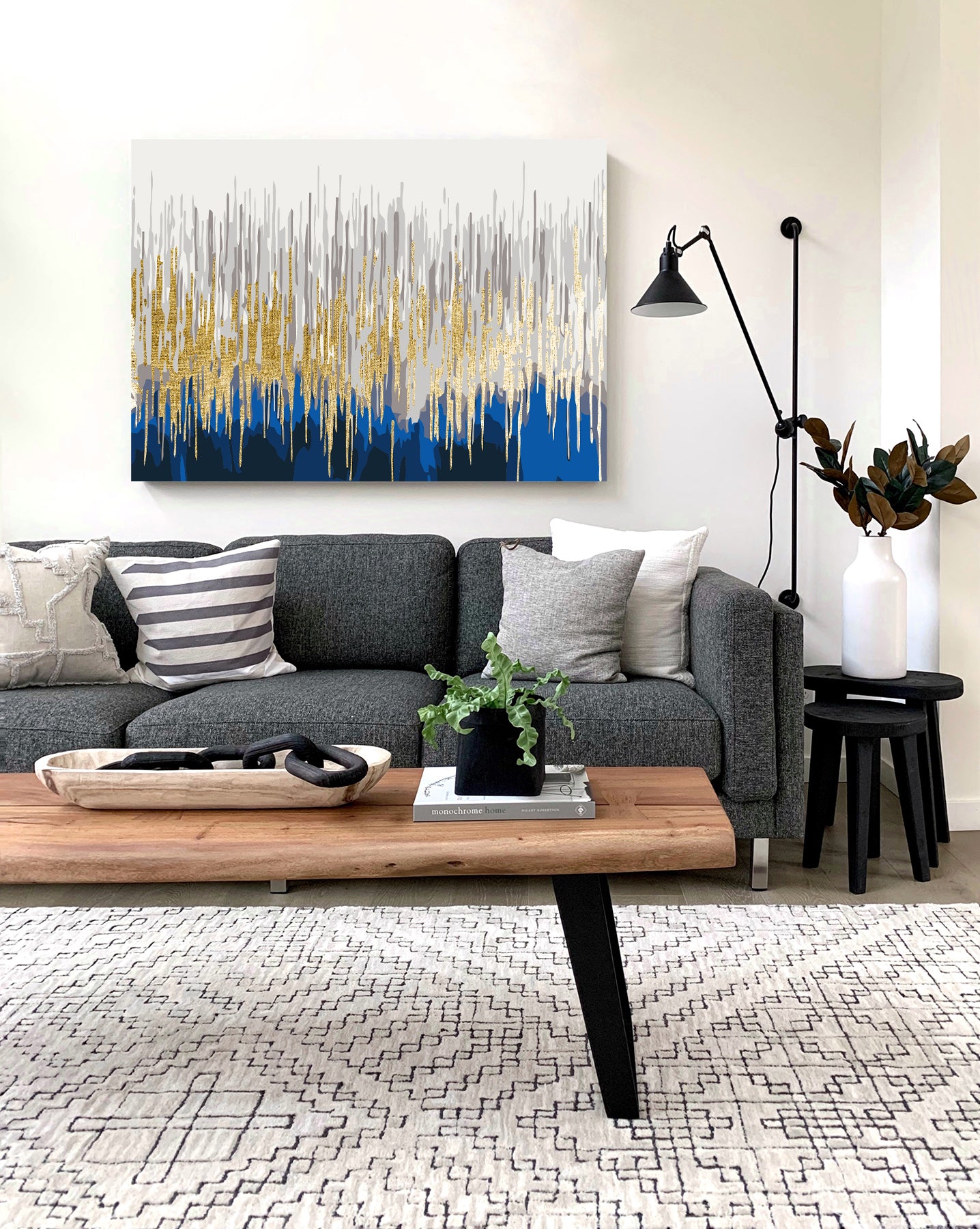 Abstraktné zlaté kvapky (PC0435)