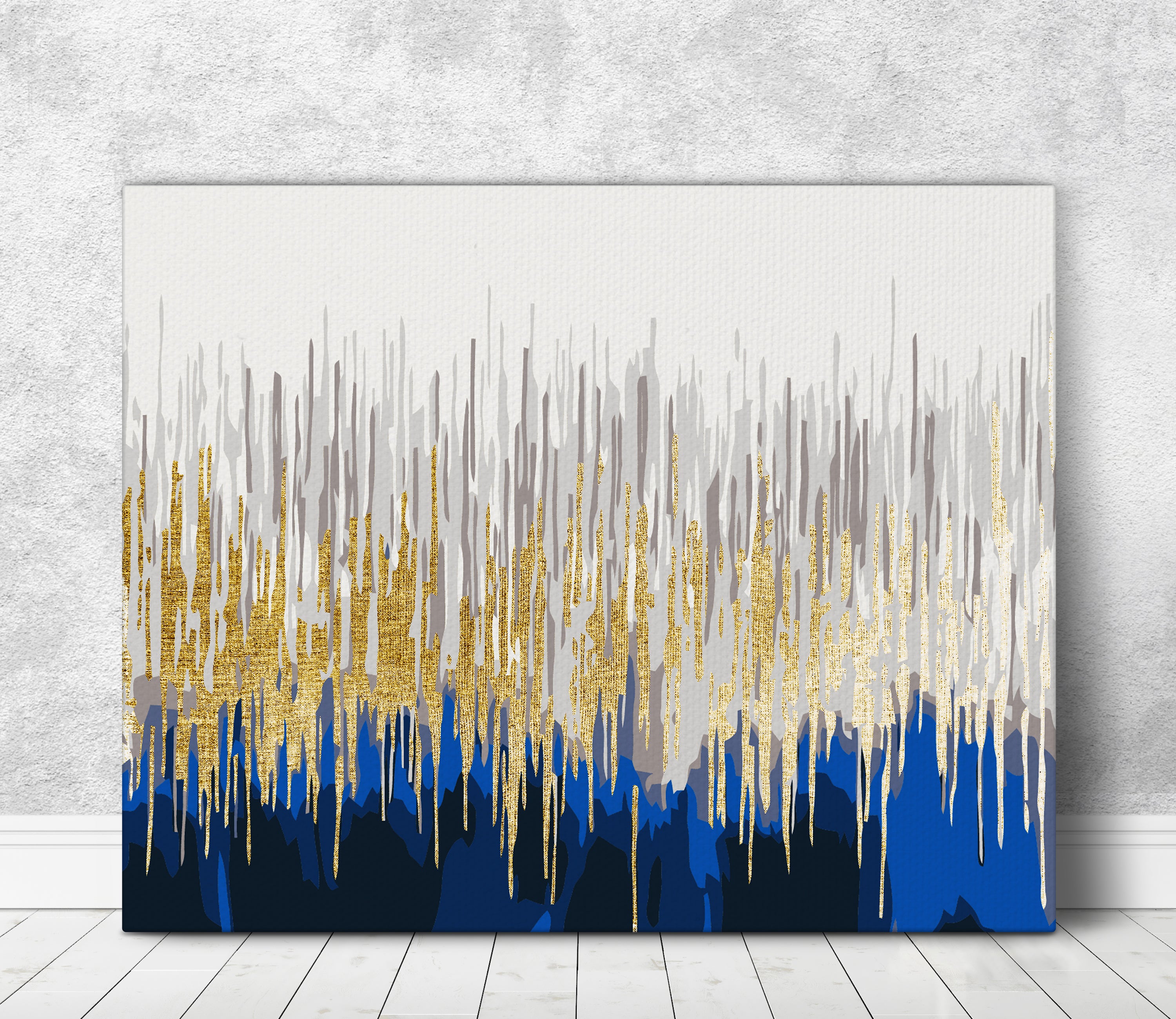 Abstraktné zlaté kvapky (PC0435)