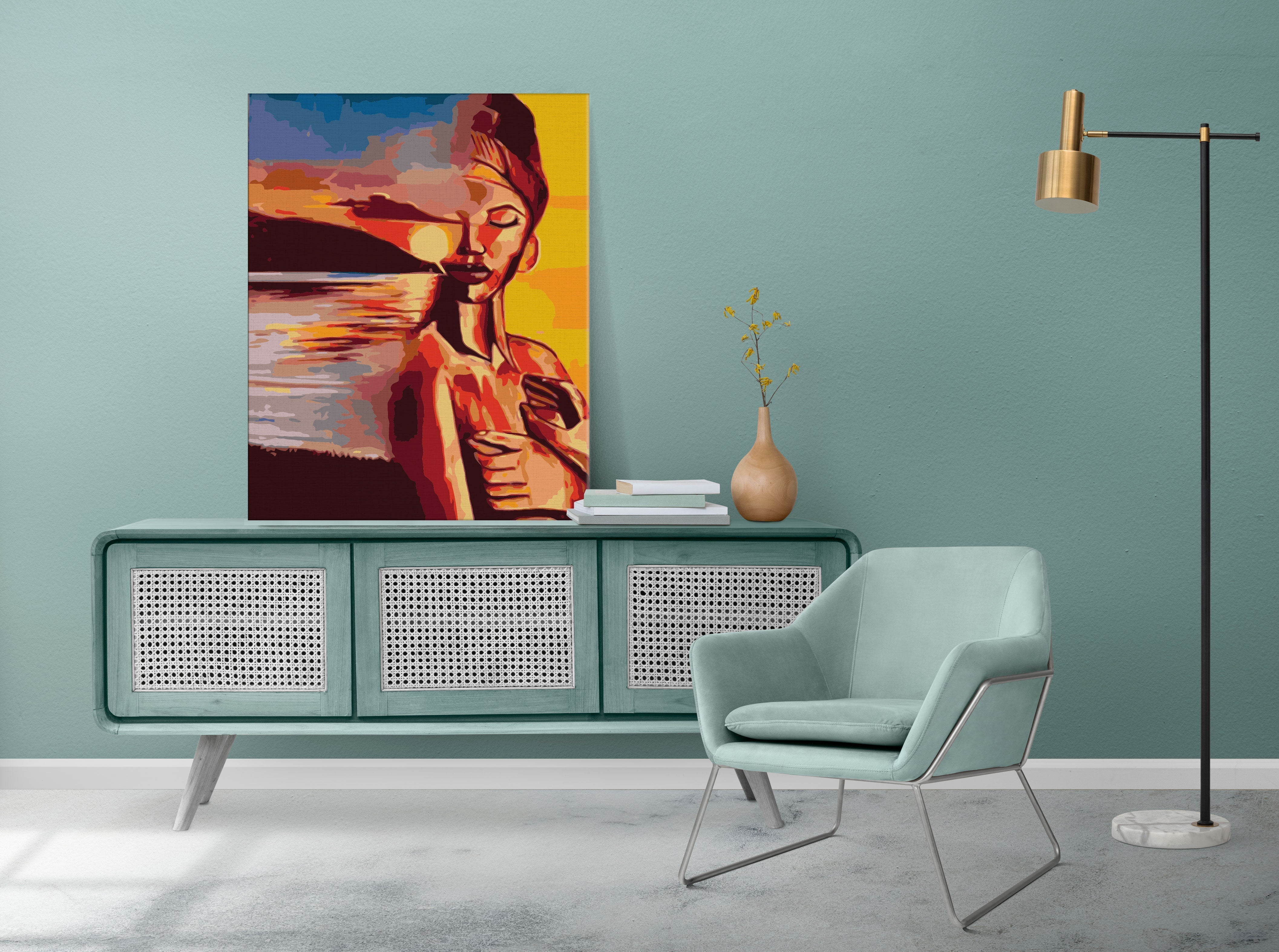 Žena pri západe slnka (PC0579)