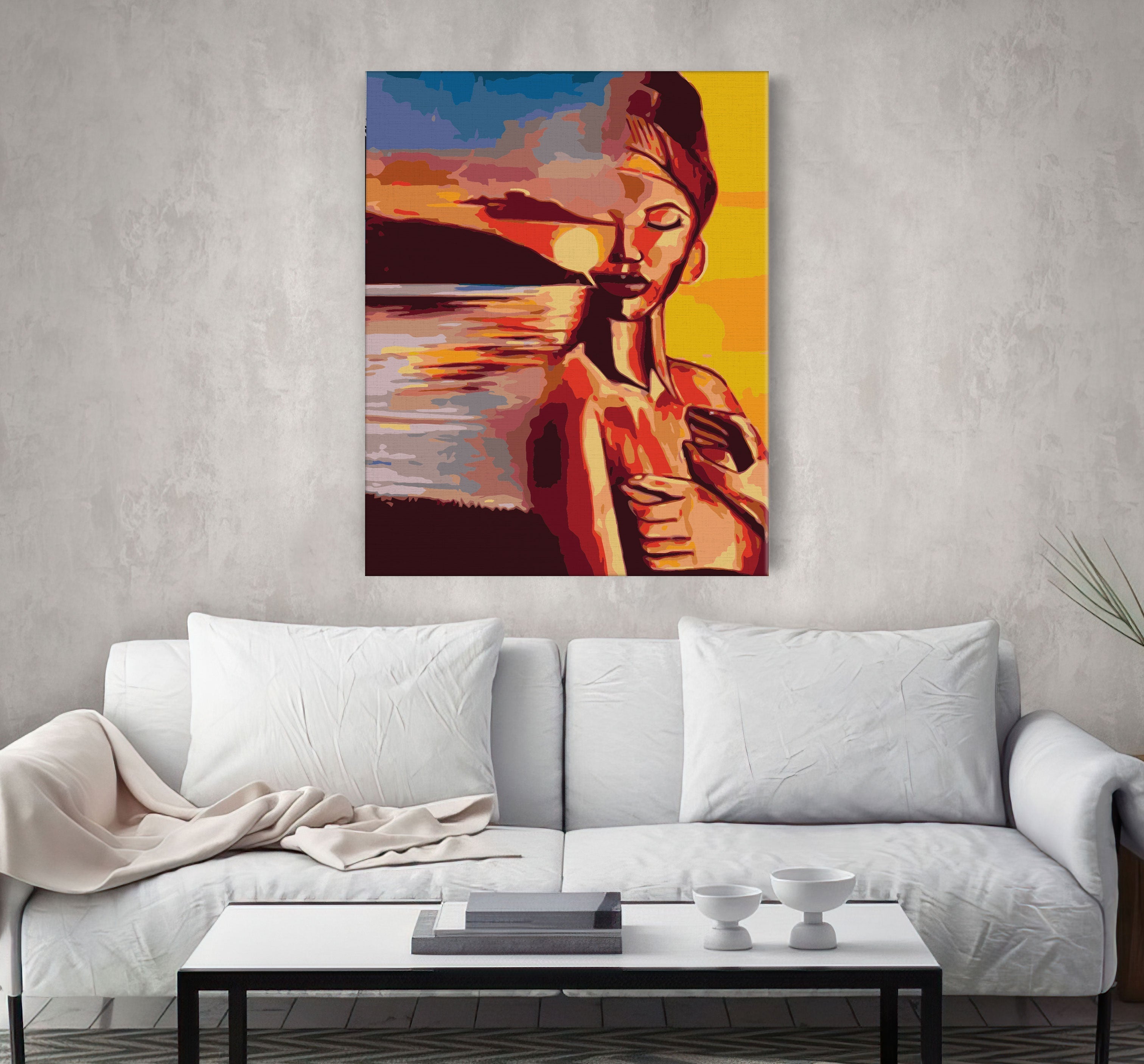 Žena pri západe slnka (PC0579)