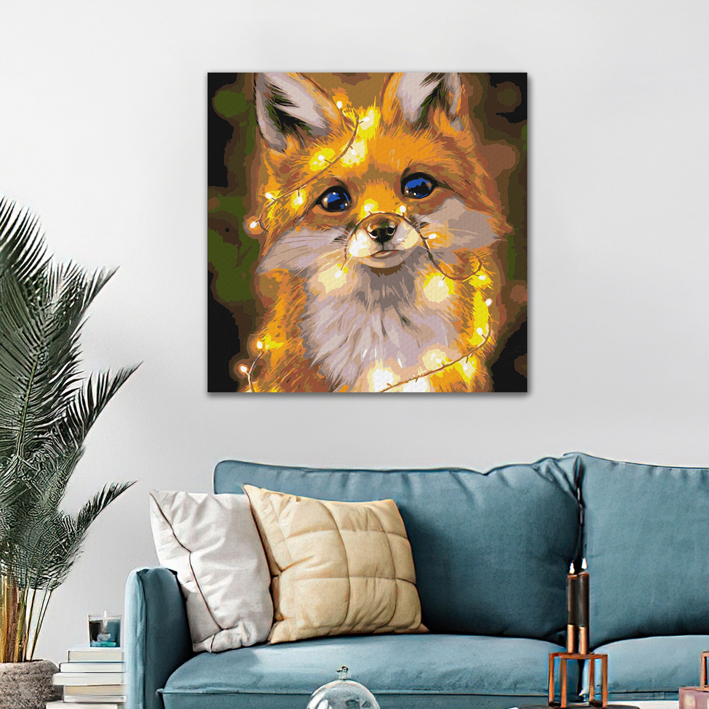 Líška vo svetlách