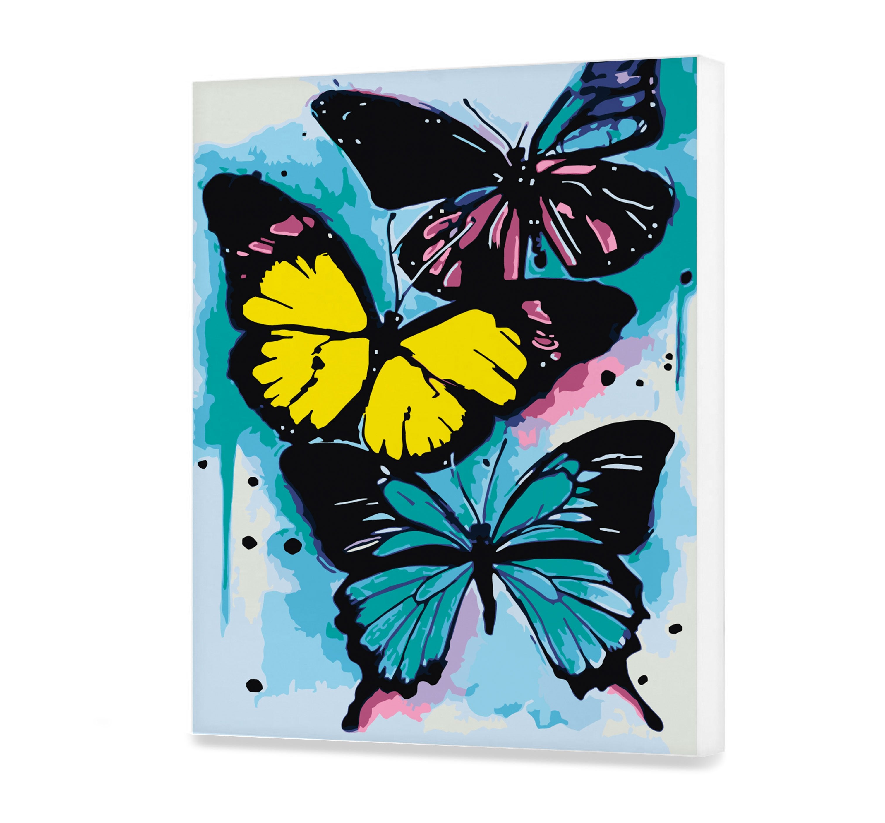 Maľovanie podľa cisel - Motýle