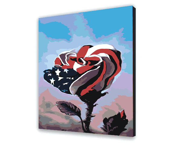 Malovanie podla cisel - Americká Ruža