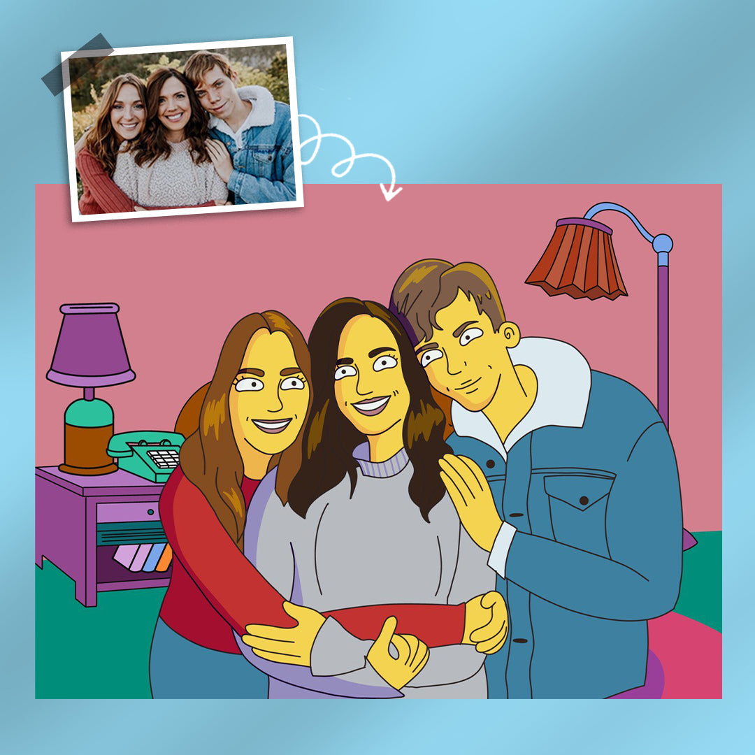 Portrét v kreslenom štýle