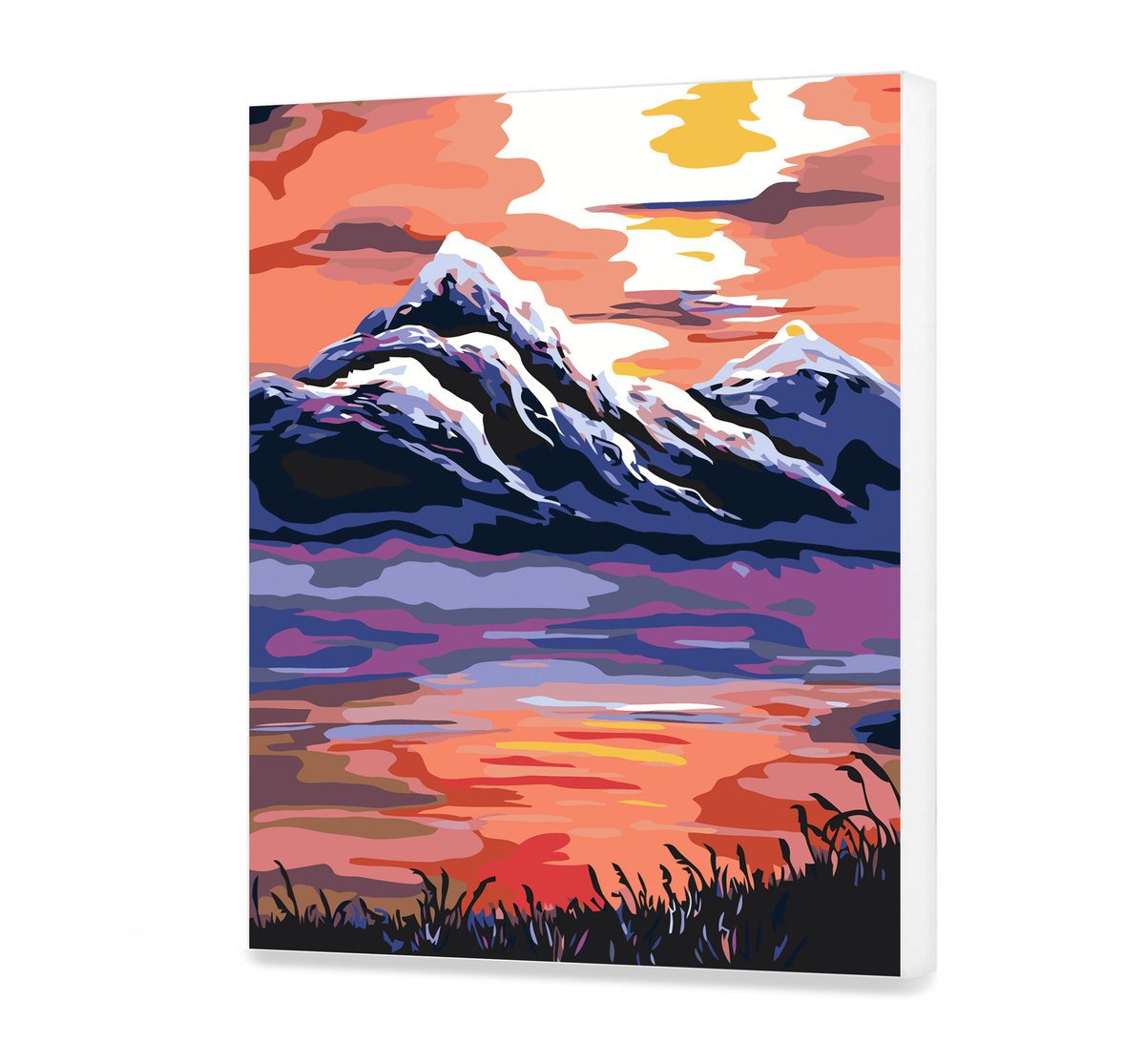 Malovanie podla cisel - Zasnežená Hora