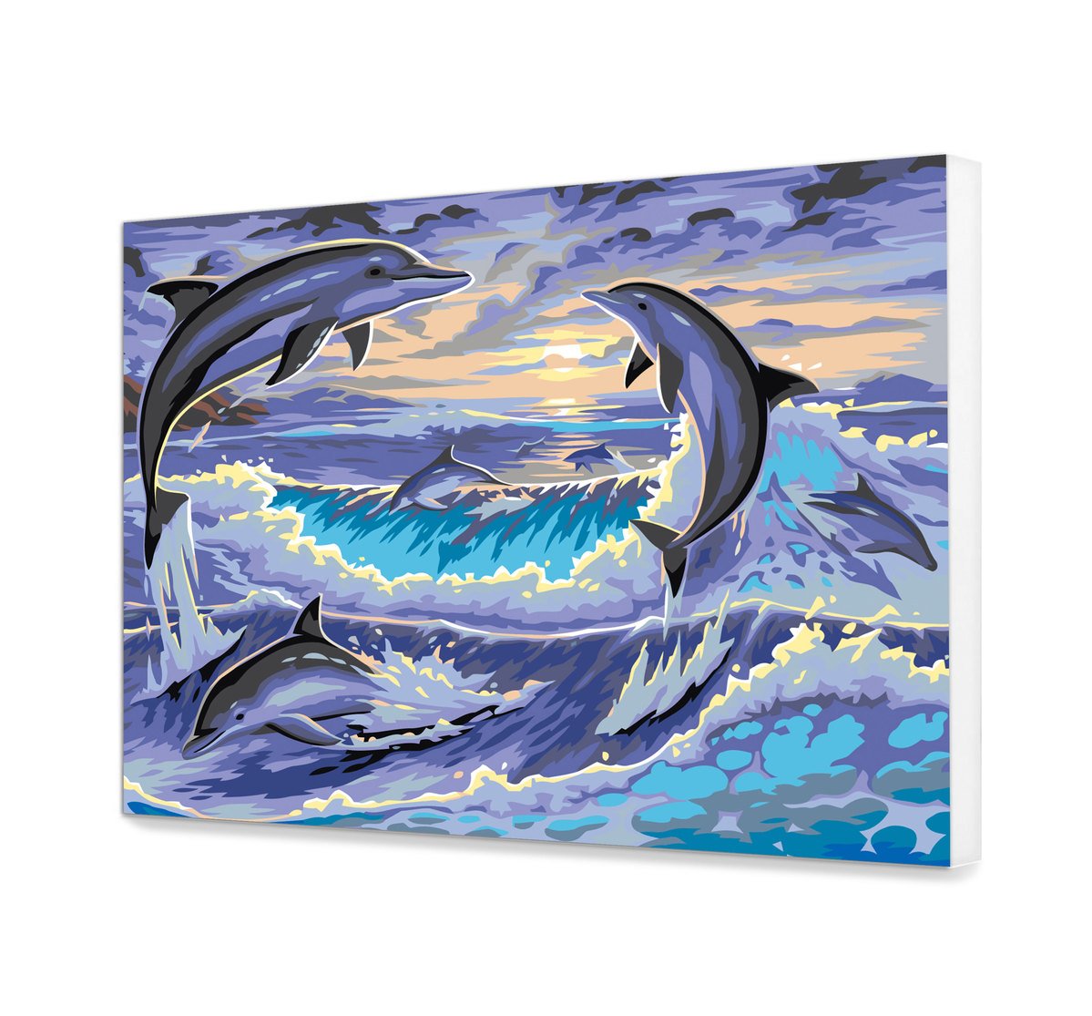 Malovanie podla cisel - Delfíny