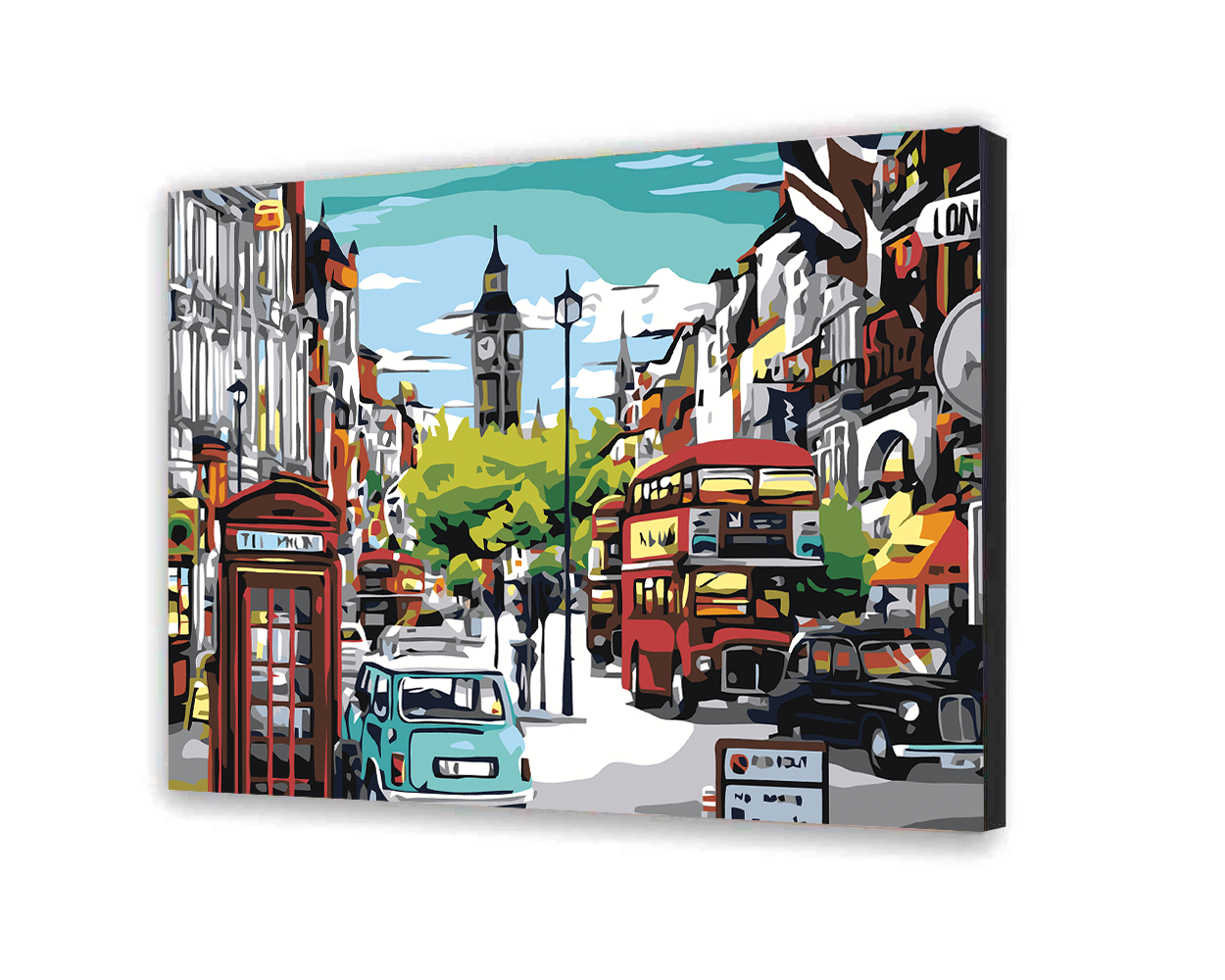 Plátno podľa čísla - Ulice Londýna
