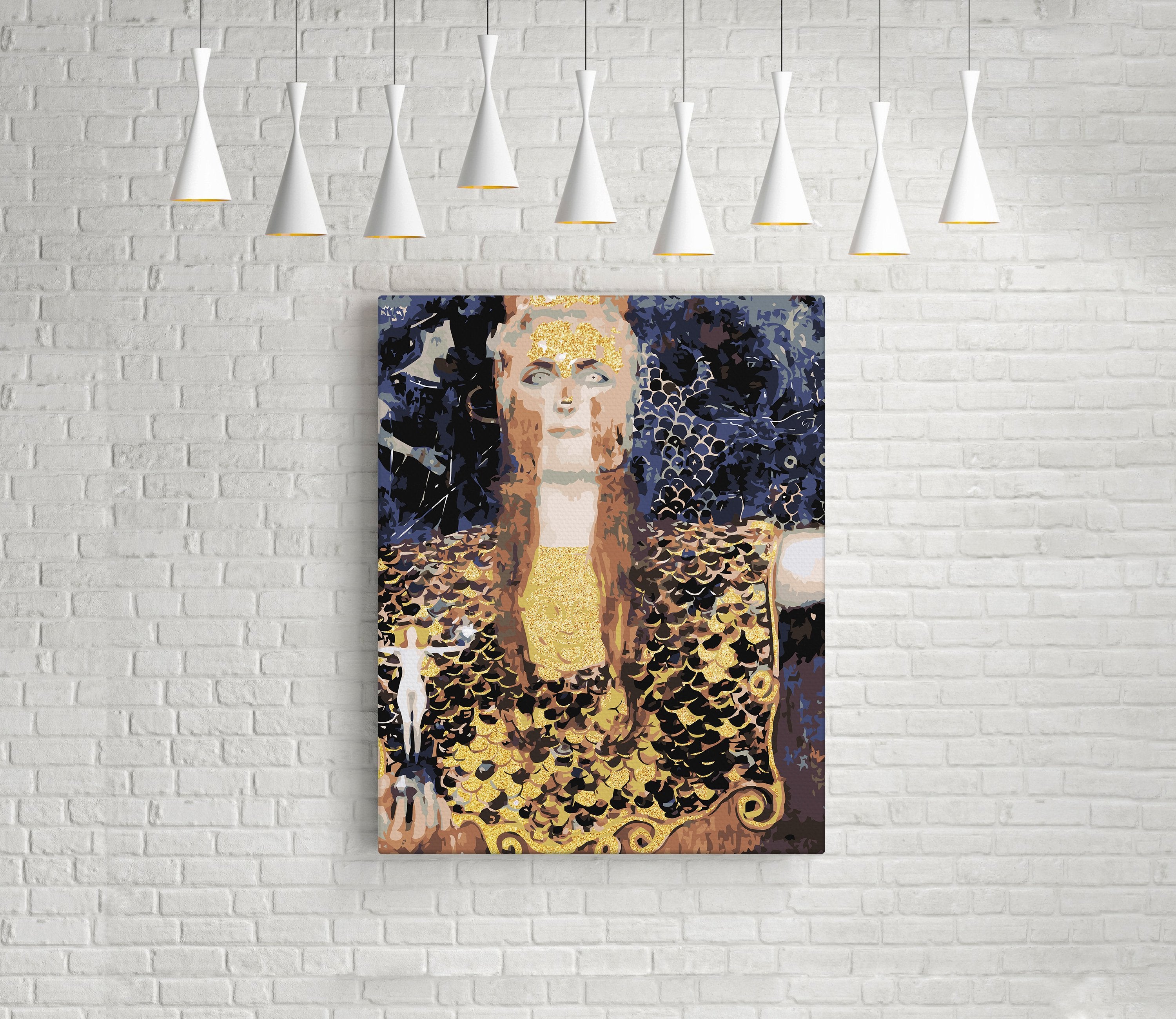 Abstraktná zlatá žena (NK0412)