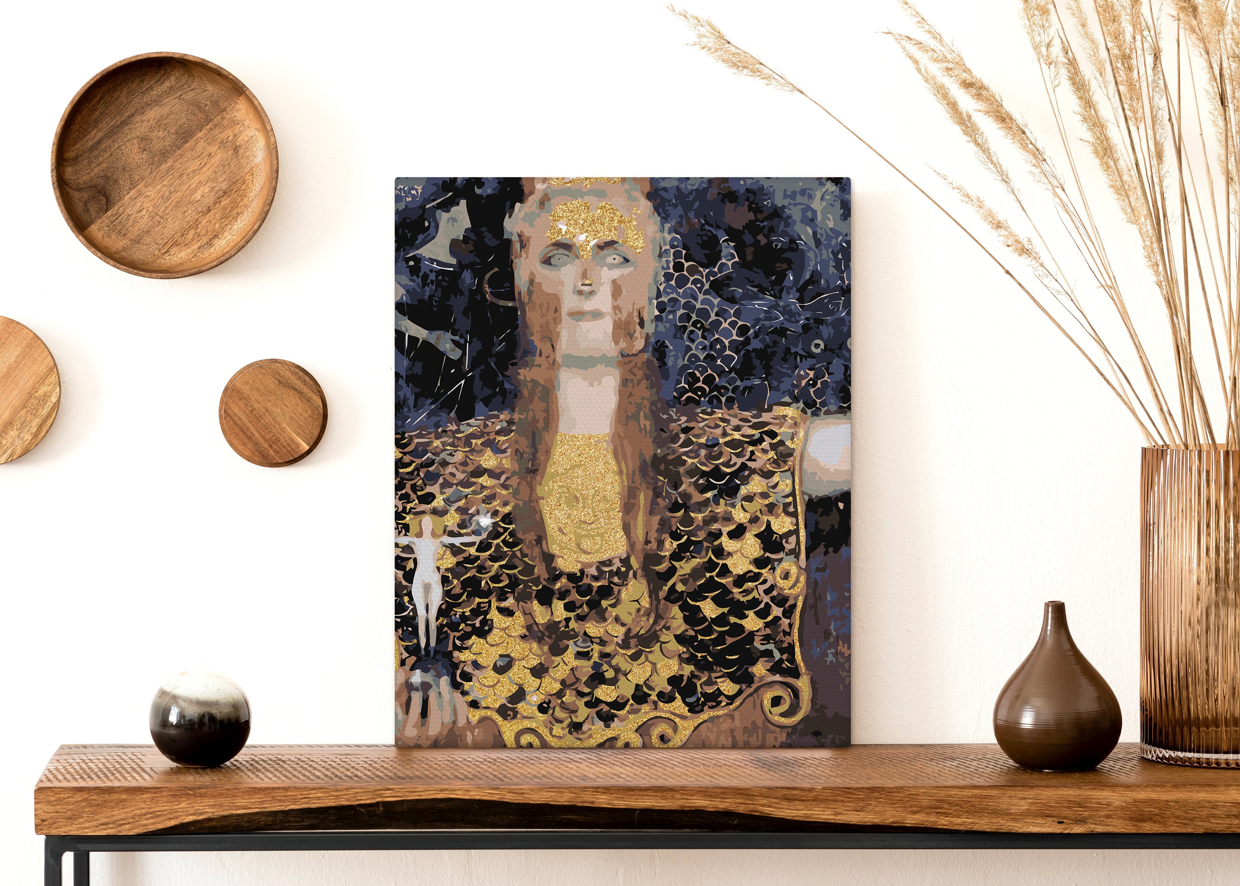Abstraktná zlatá žena (NK0412)