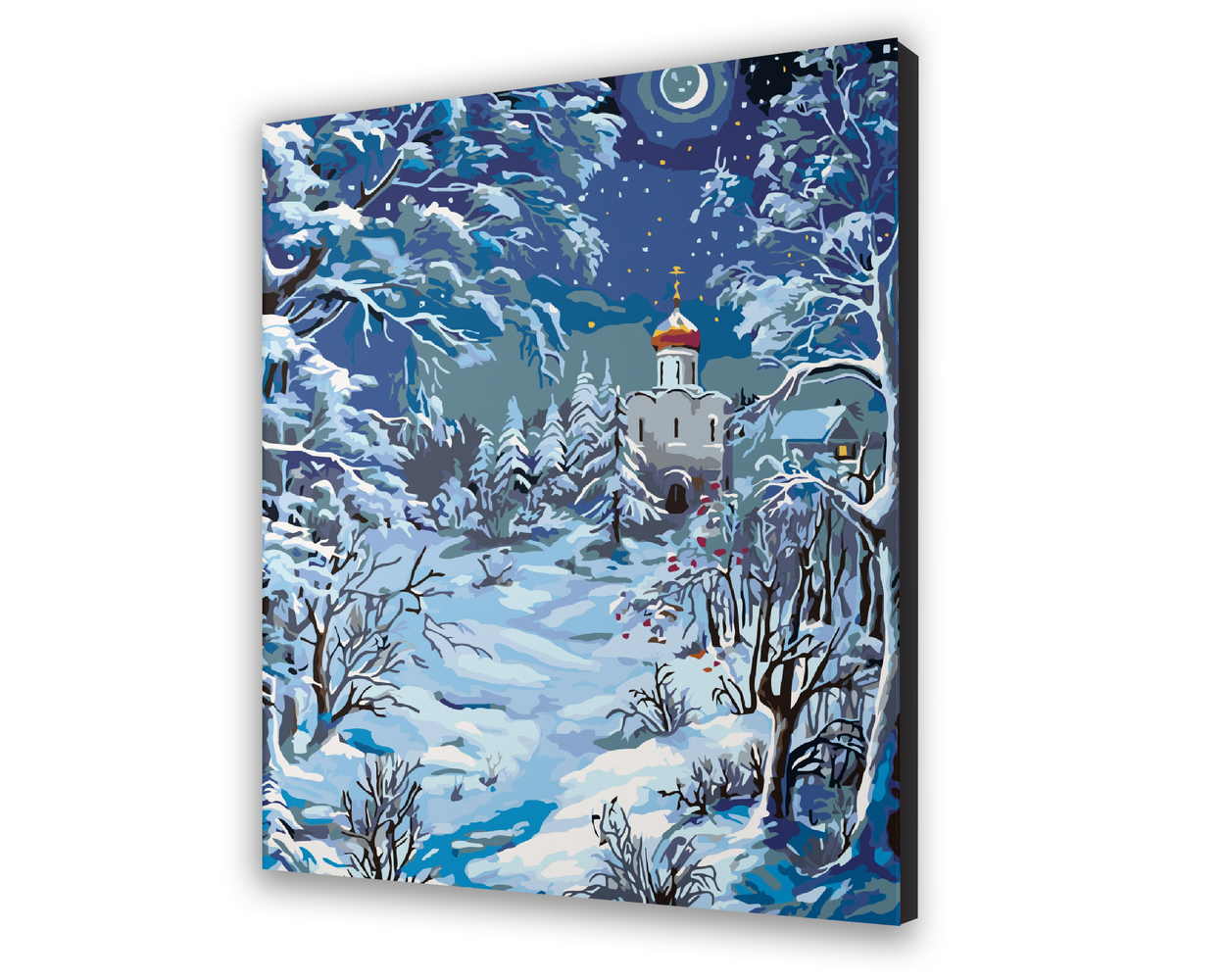 Maľovanie podľa cisel - Zimná Dedina