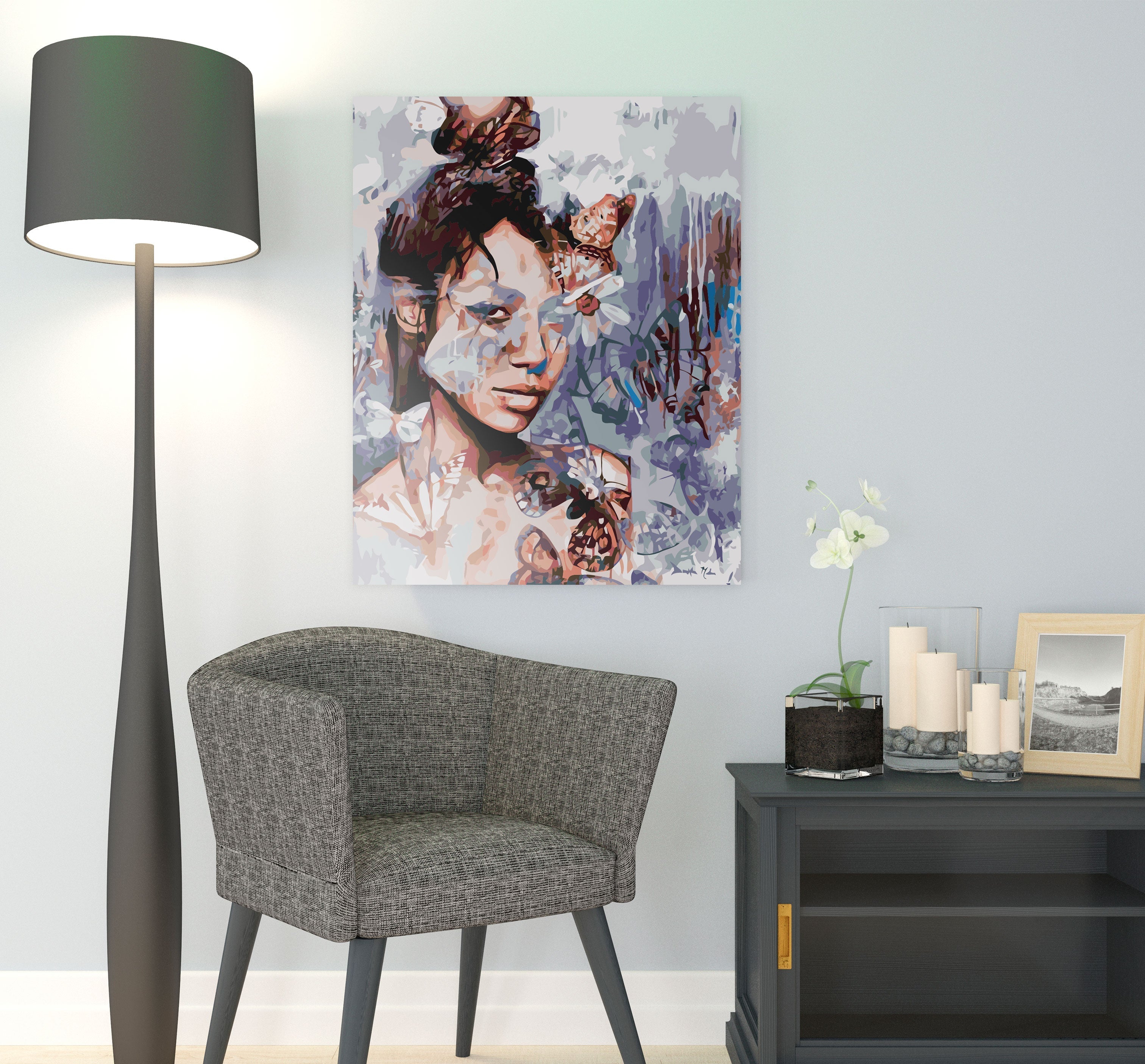 Dievča s motýľmi (SC0711)