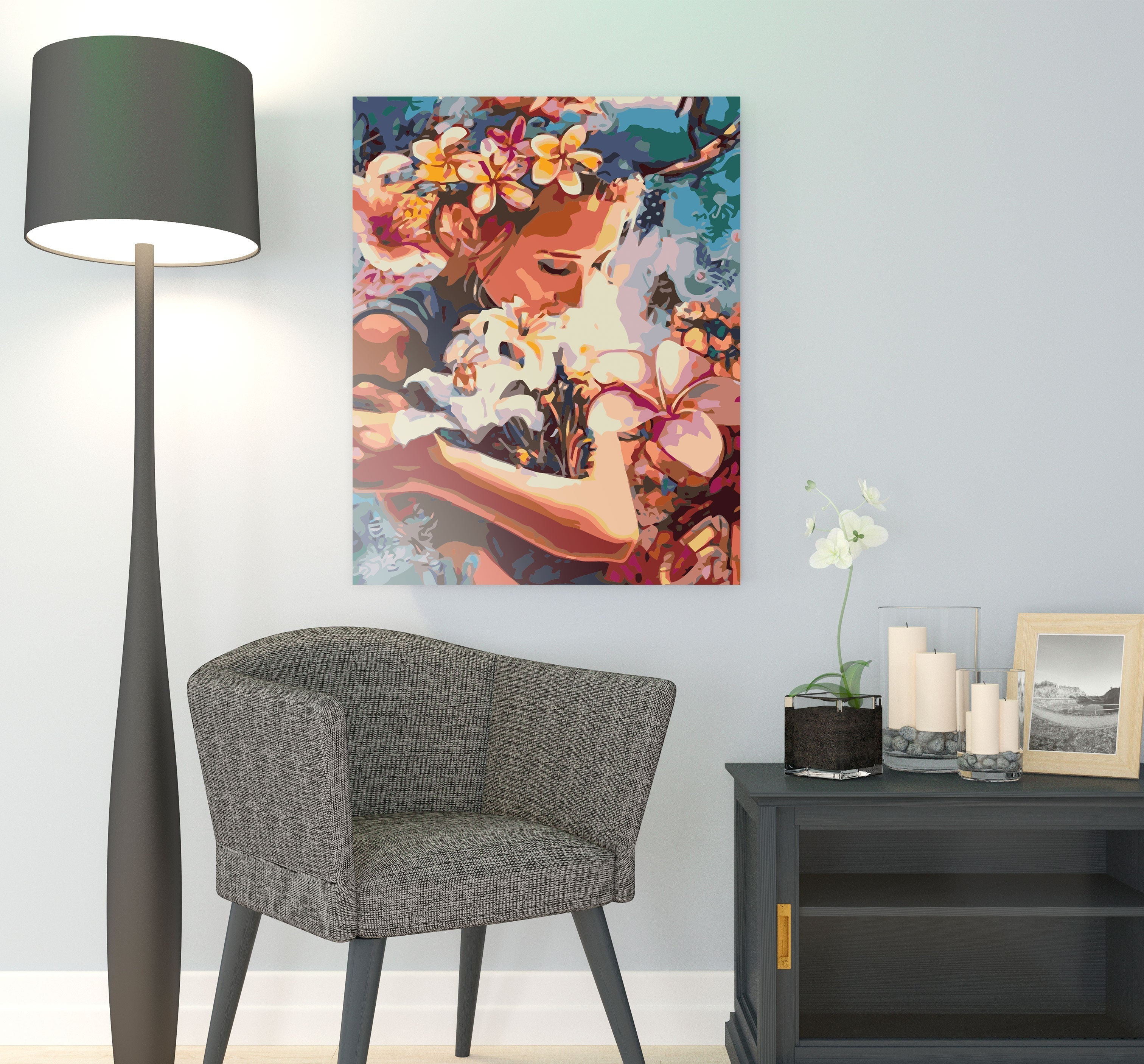 Dievča s kvetmi (SC0714)