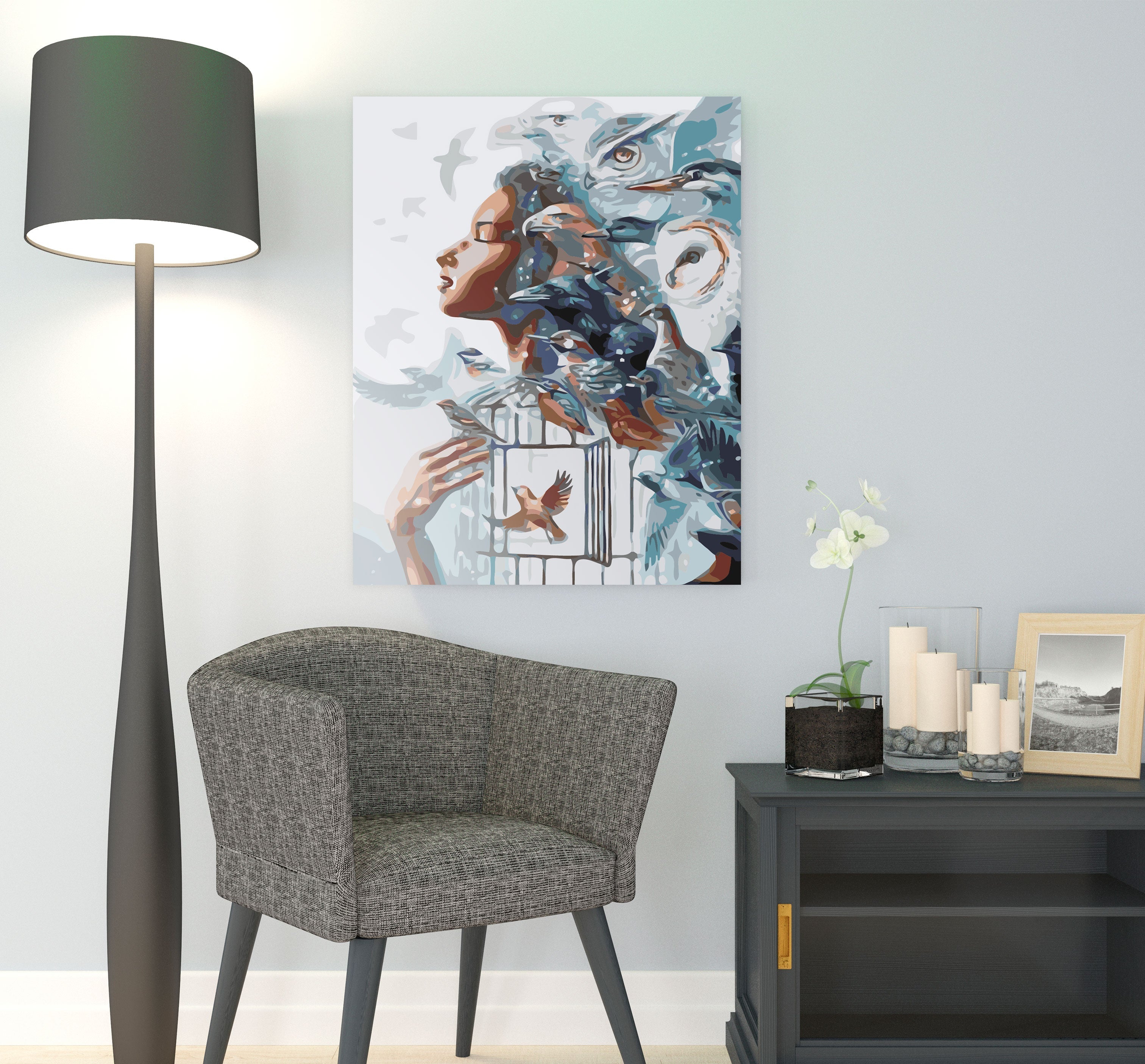 Žena a vtáky (SC0793)