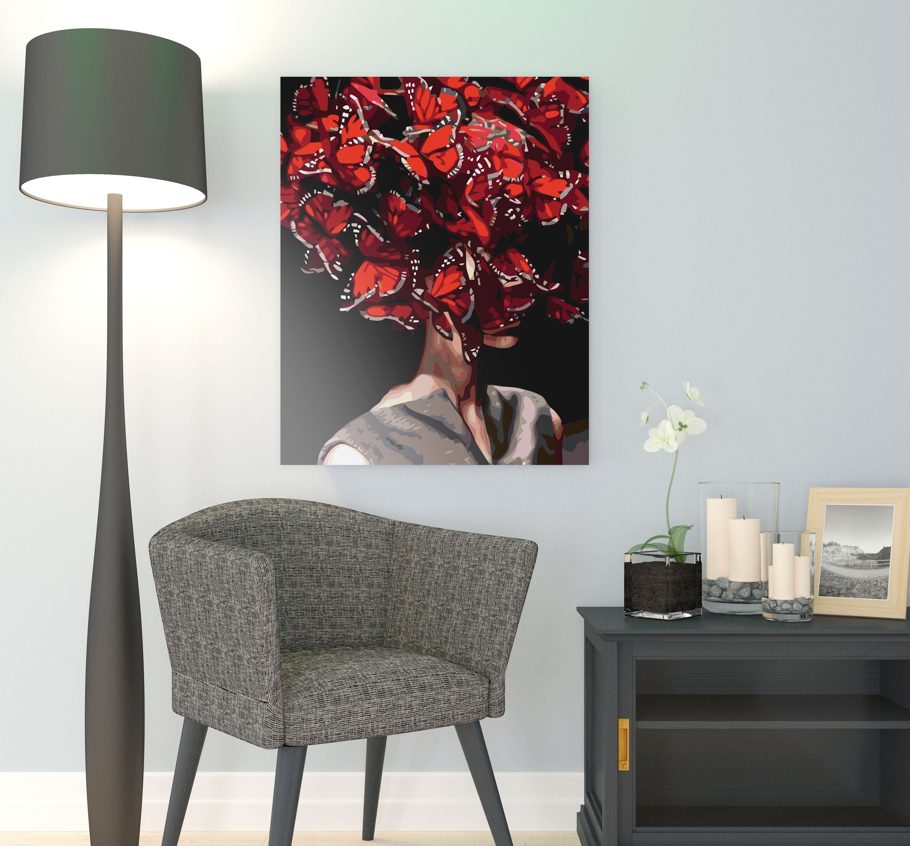 Žena a motýle (SC0772)