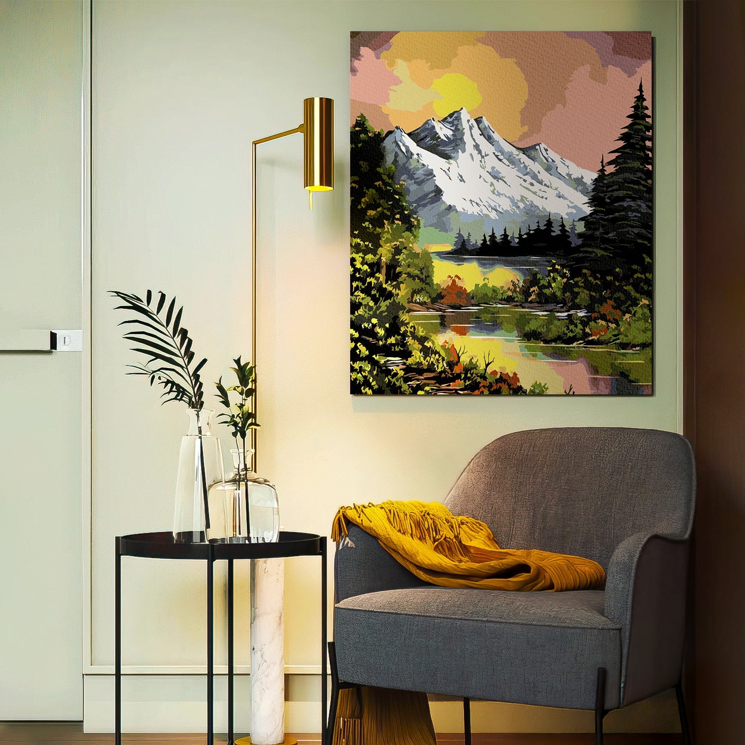 Jarná horská krajina