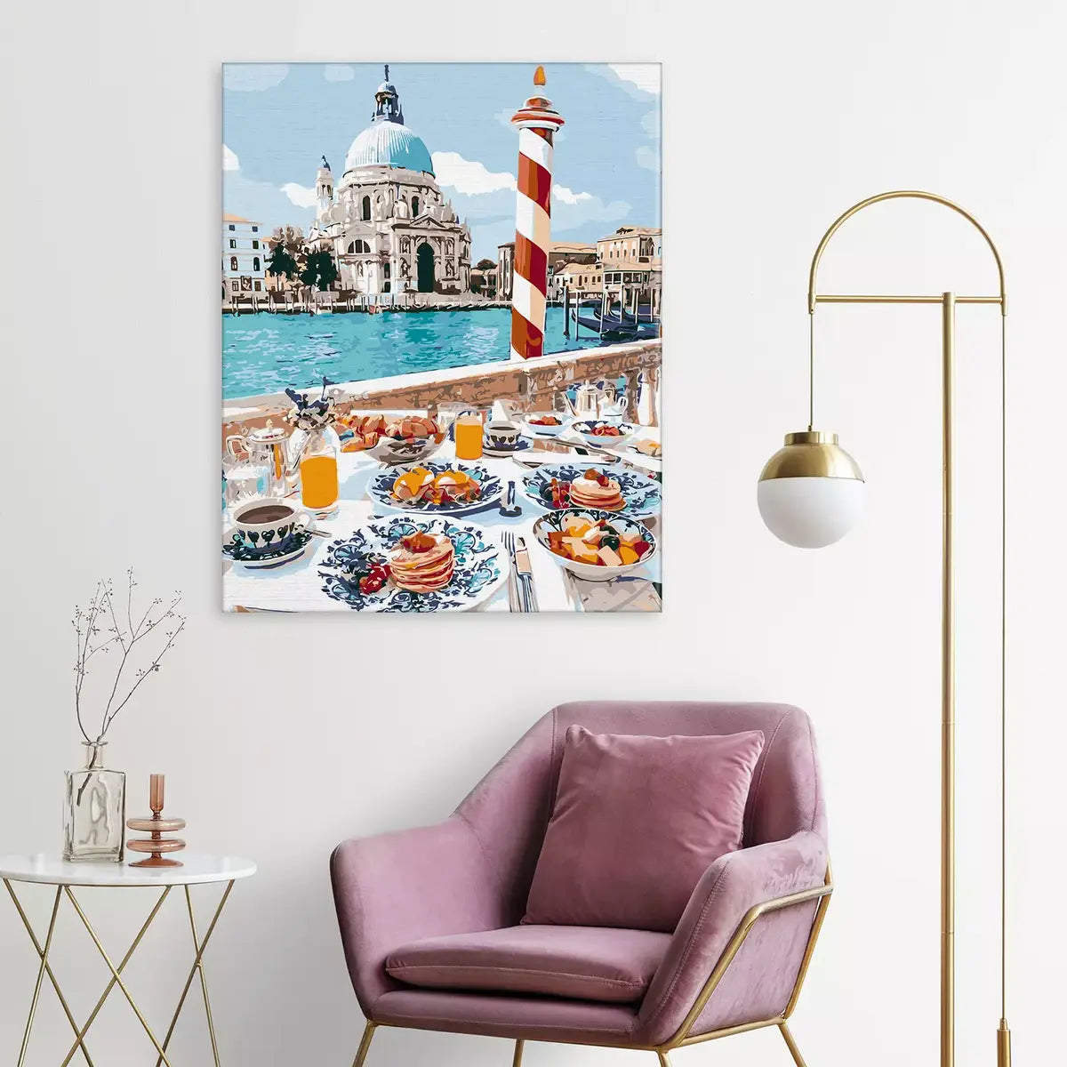 Raňajky s výhľadom na kostol Santa Maria della Salute