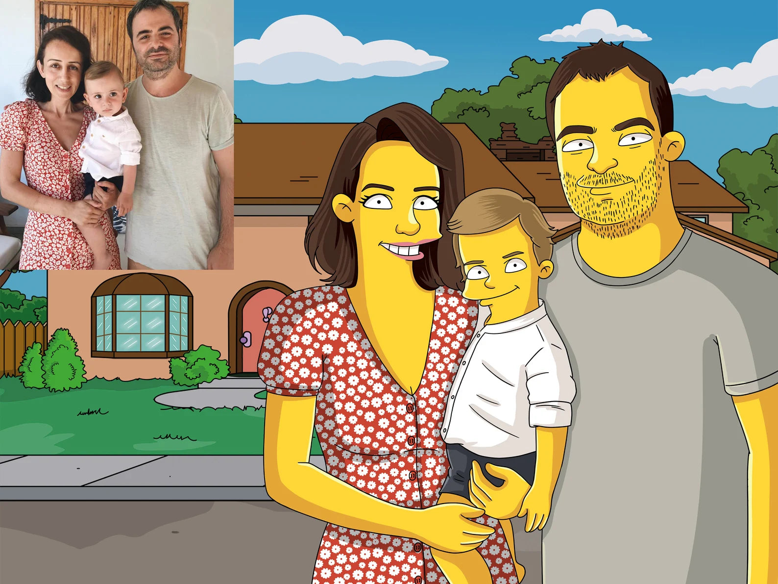 Portrét v kreslenom štýle