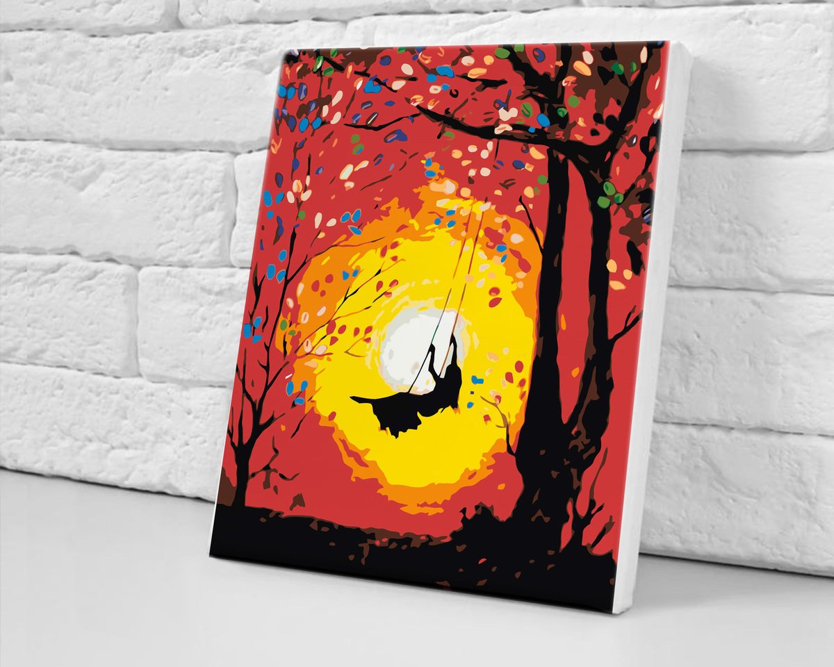 Dievča Na Hojdačke