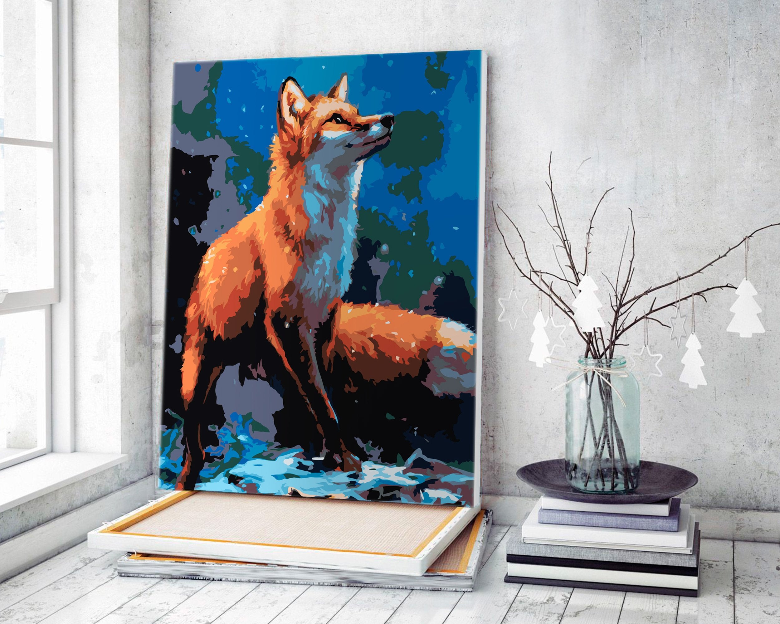 Nočný Les A Červená Líška