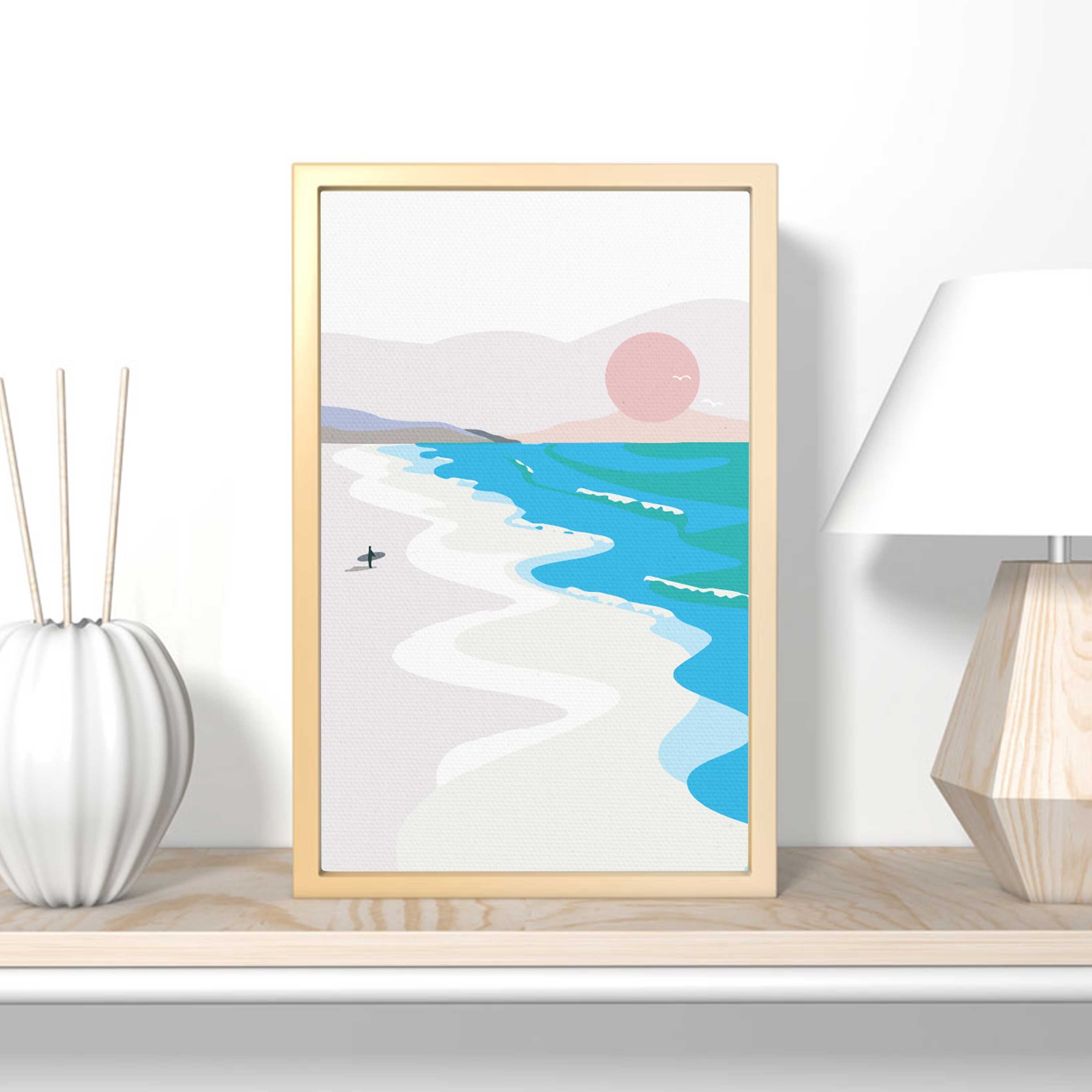 Pláž Pri Oceáne Pri Surfovaní