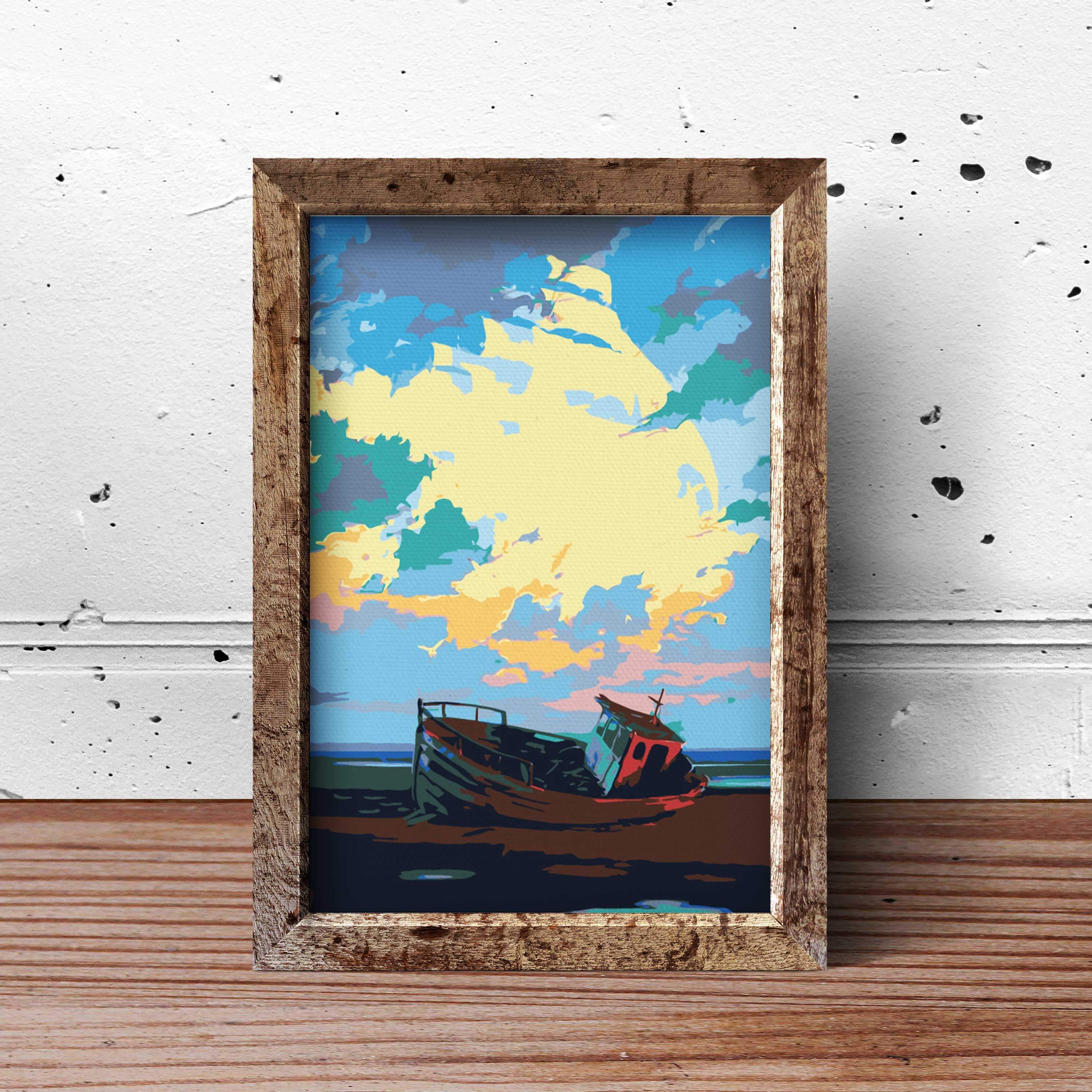 Rozbitý Čln Pri Mori