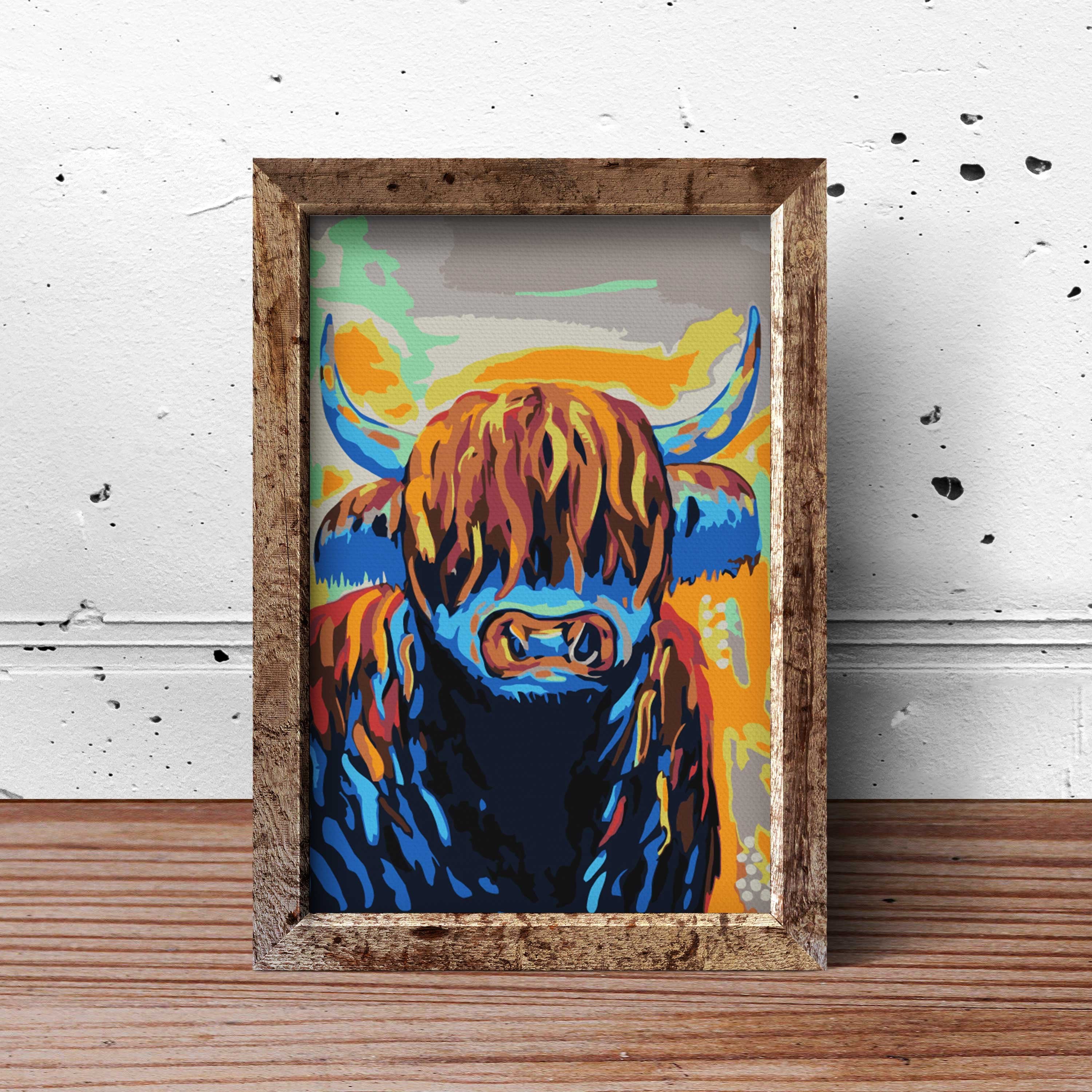 Farebné Býky S Vlasmi