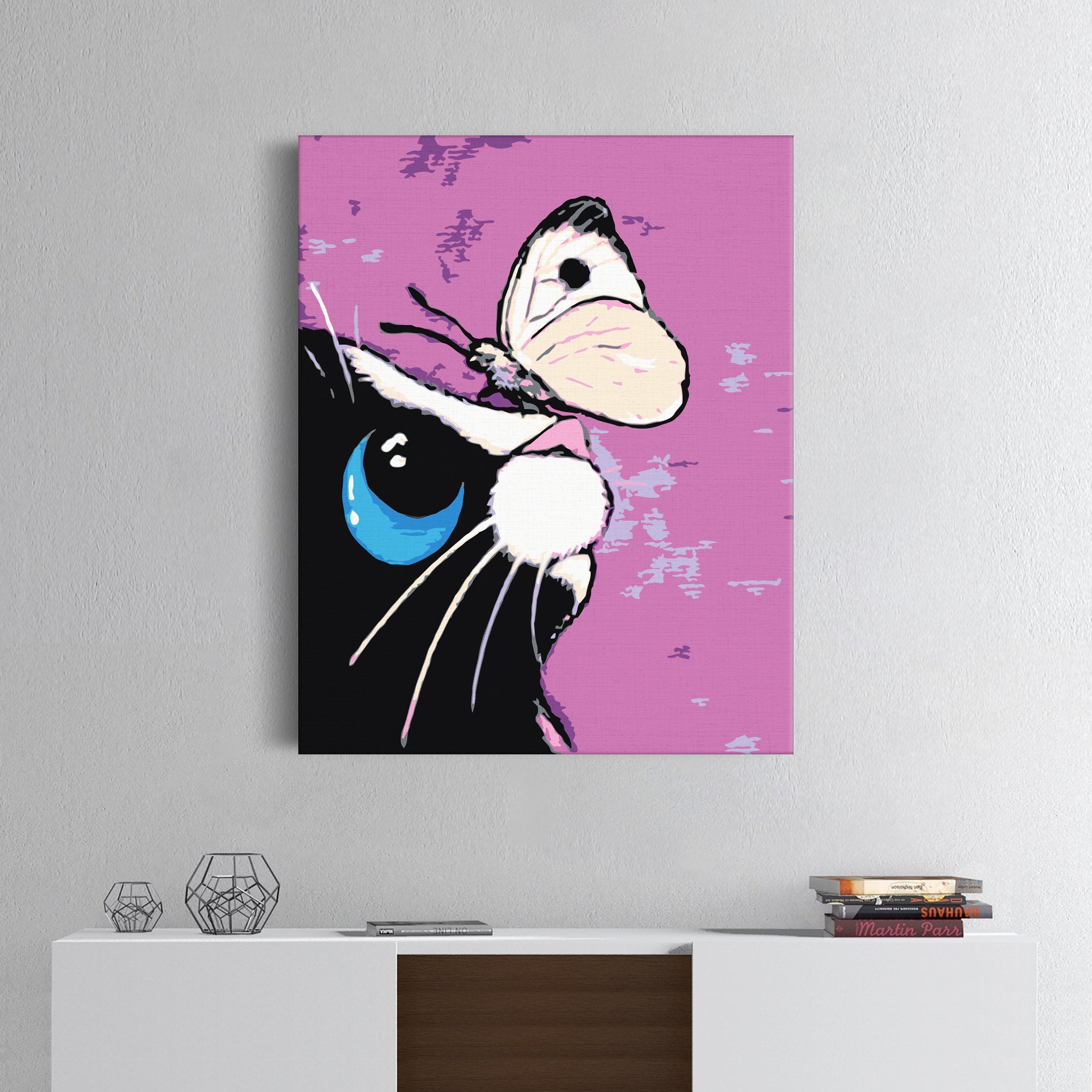 Mačiatko s motýlom