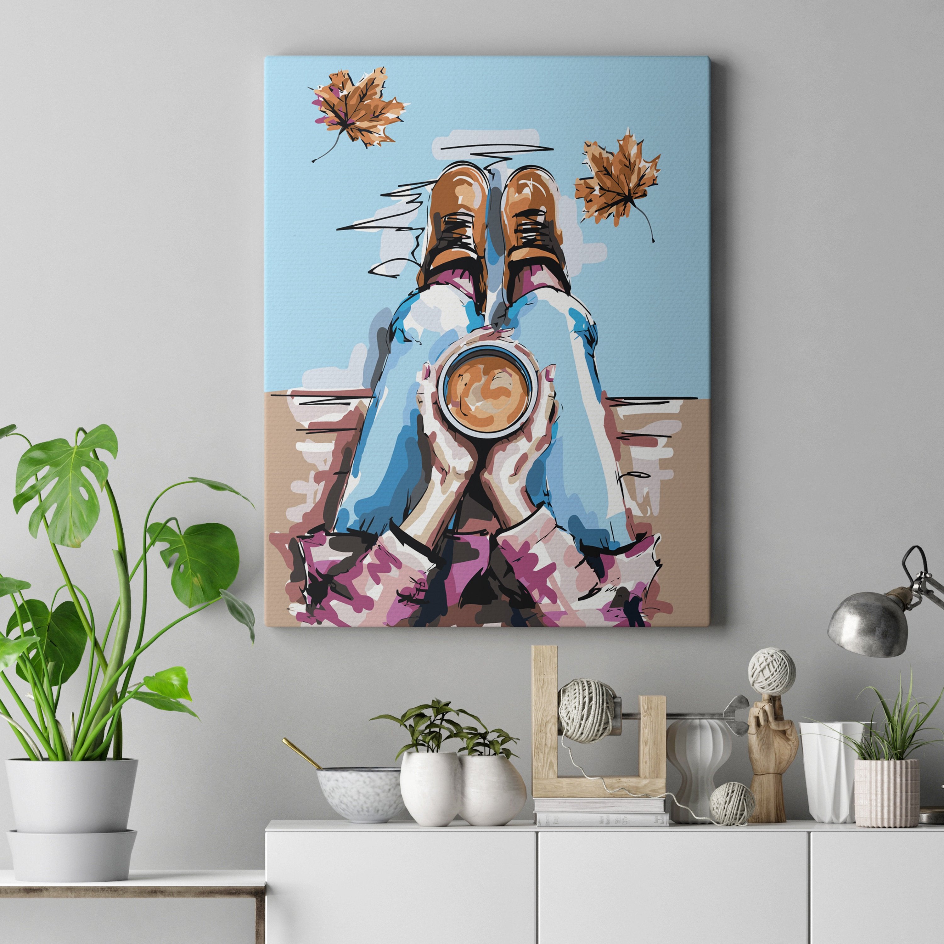 Dievča S Šálkou Kávy