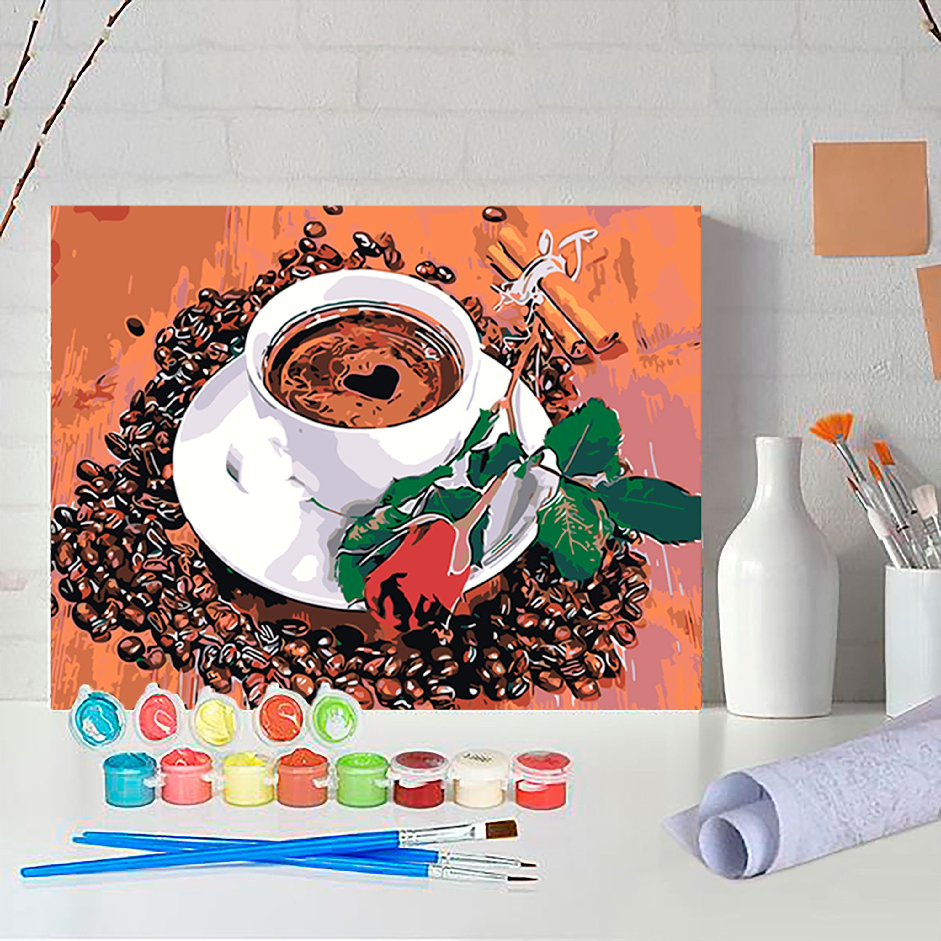 Šálka Kávy S Ružou