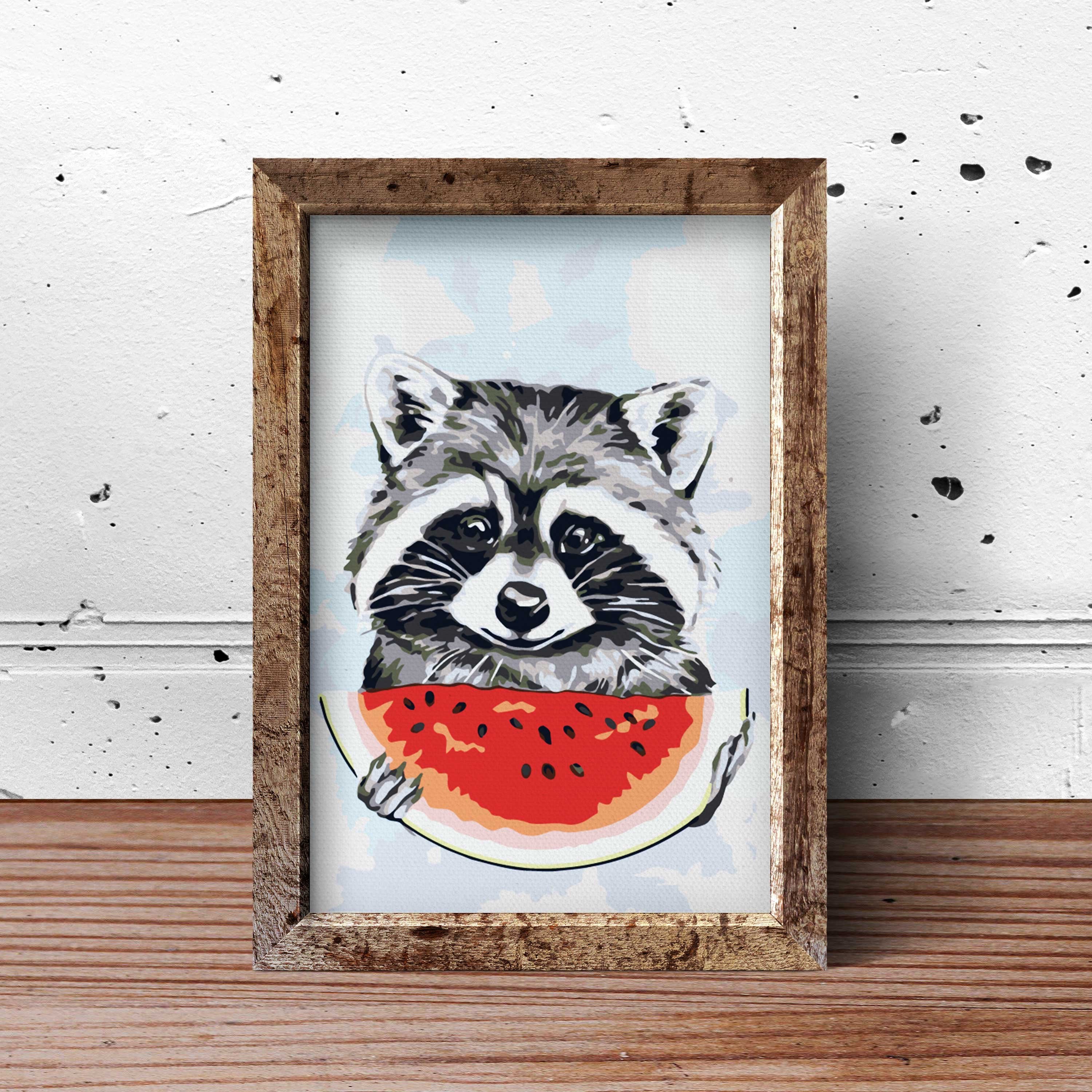 Vodný Melón A Vtipný Mýval