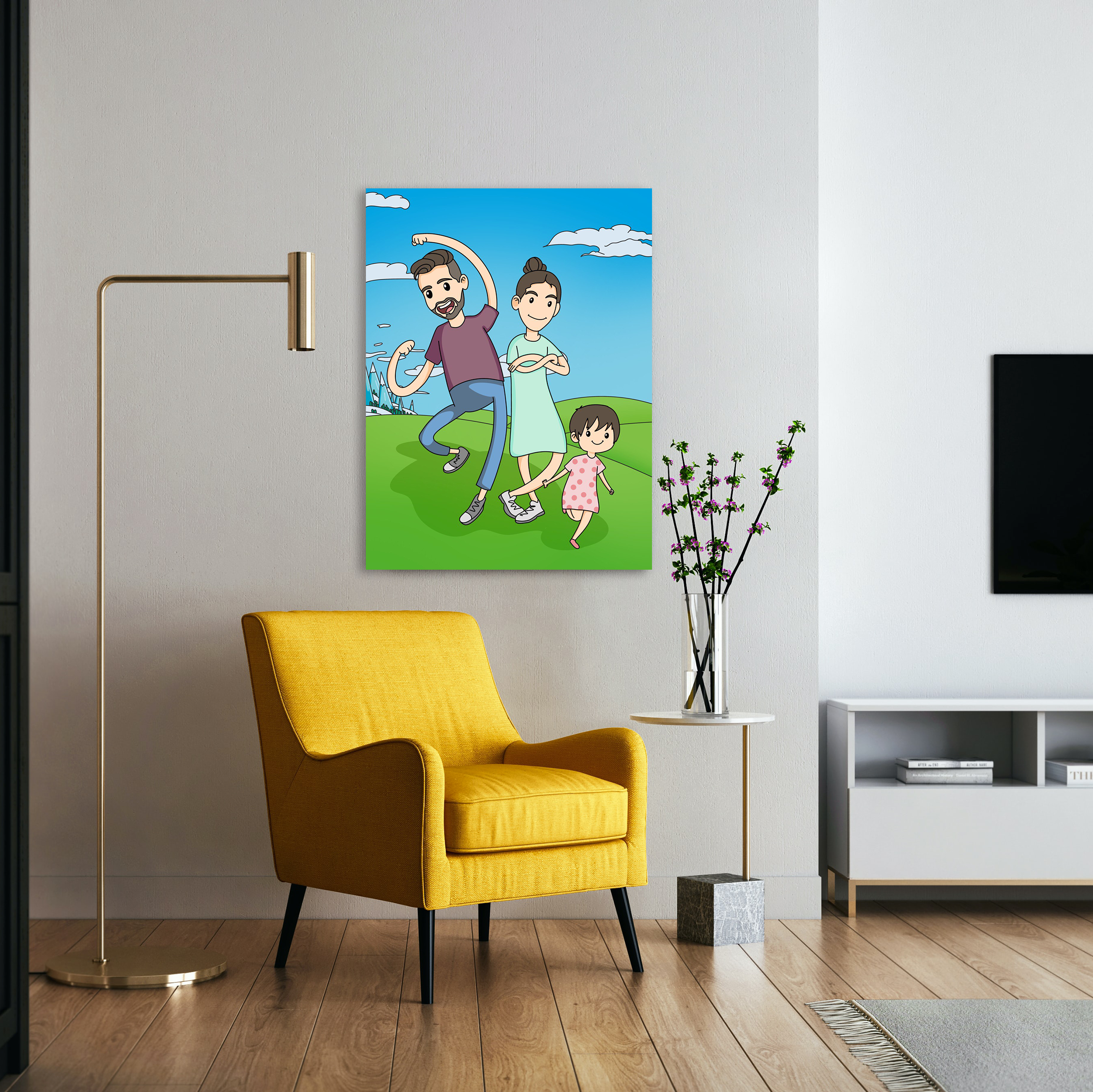 Portrét v kreslenom štýle