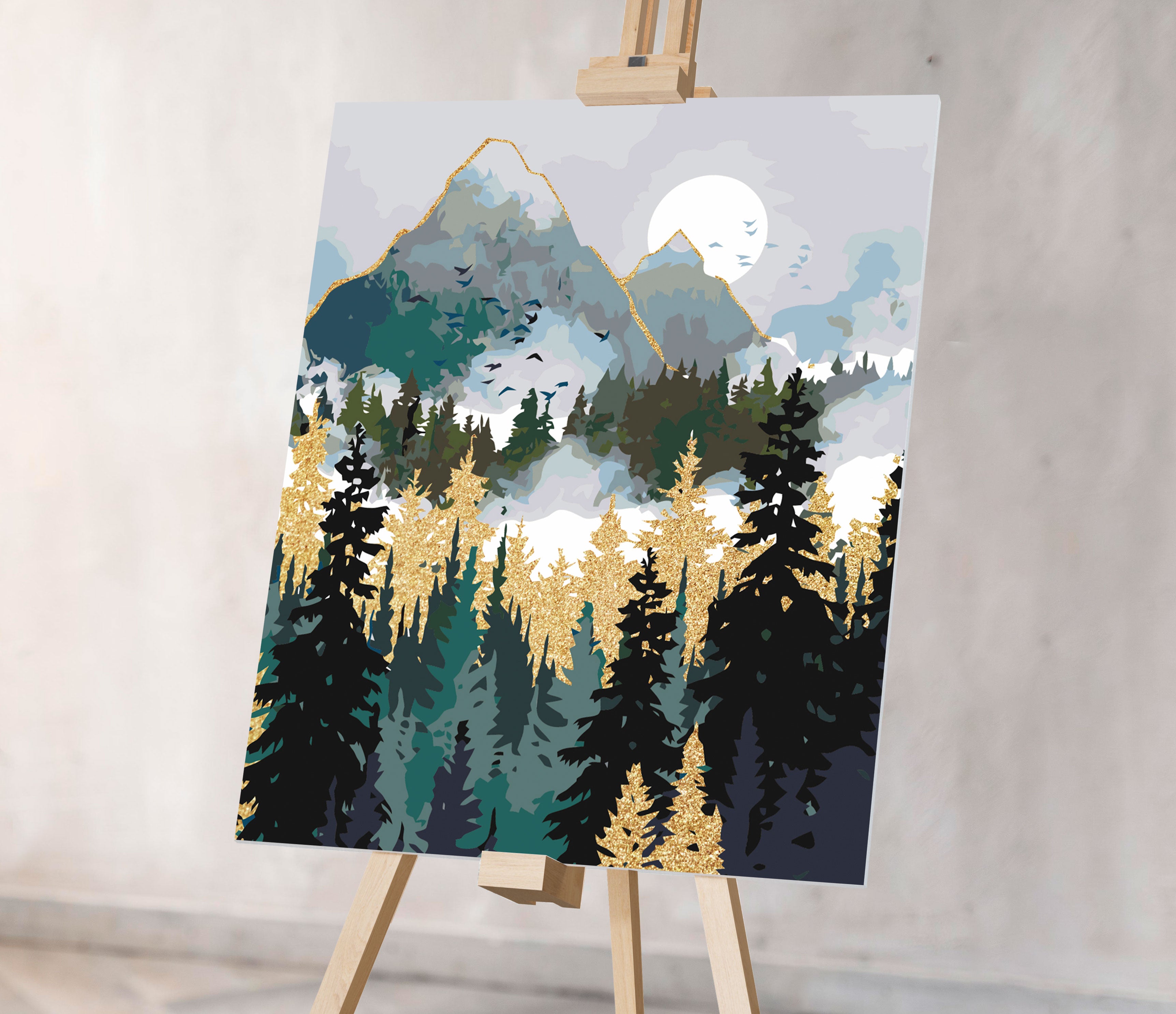 Nočný zlatý les (SC0603)