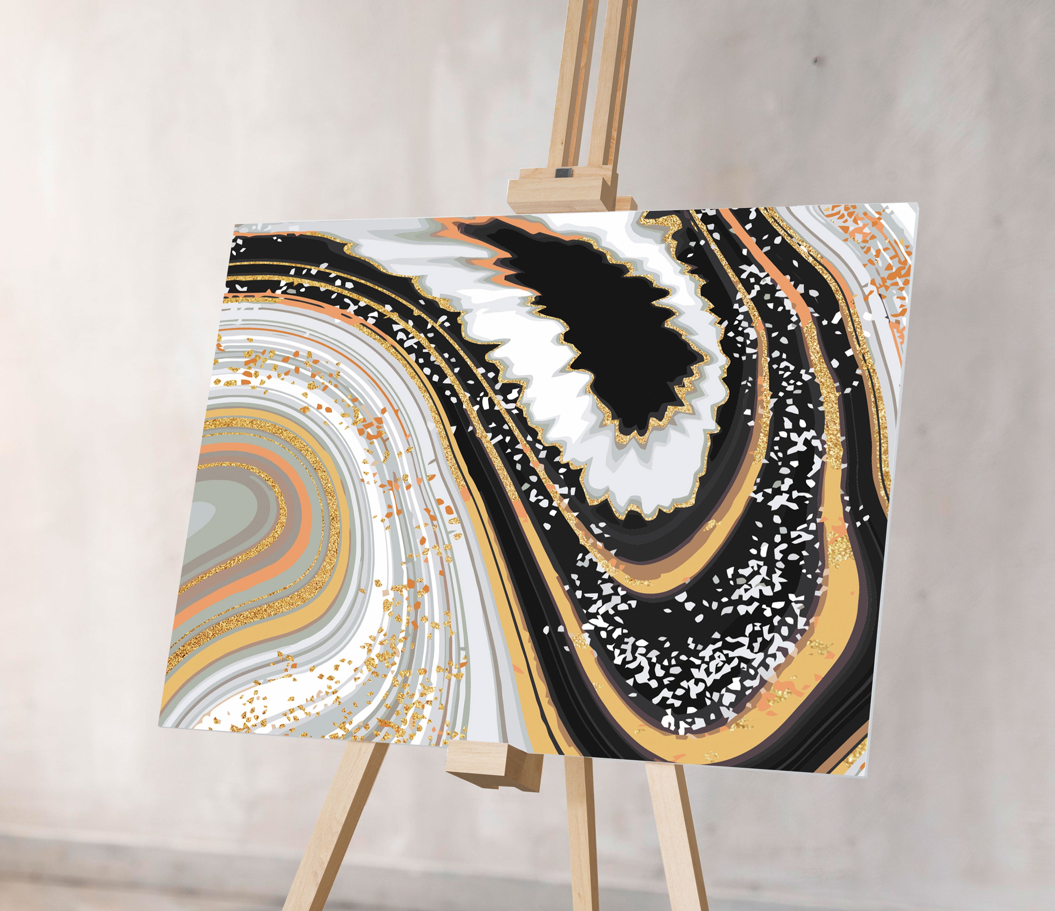 Abstraktné zlaté vzory (SC0597)