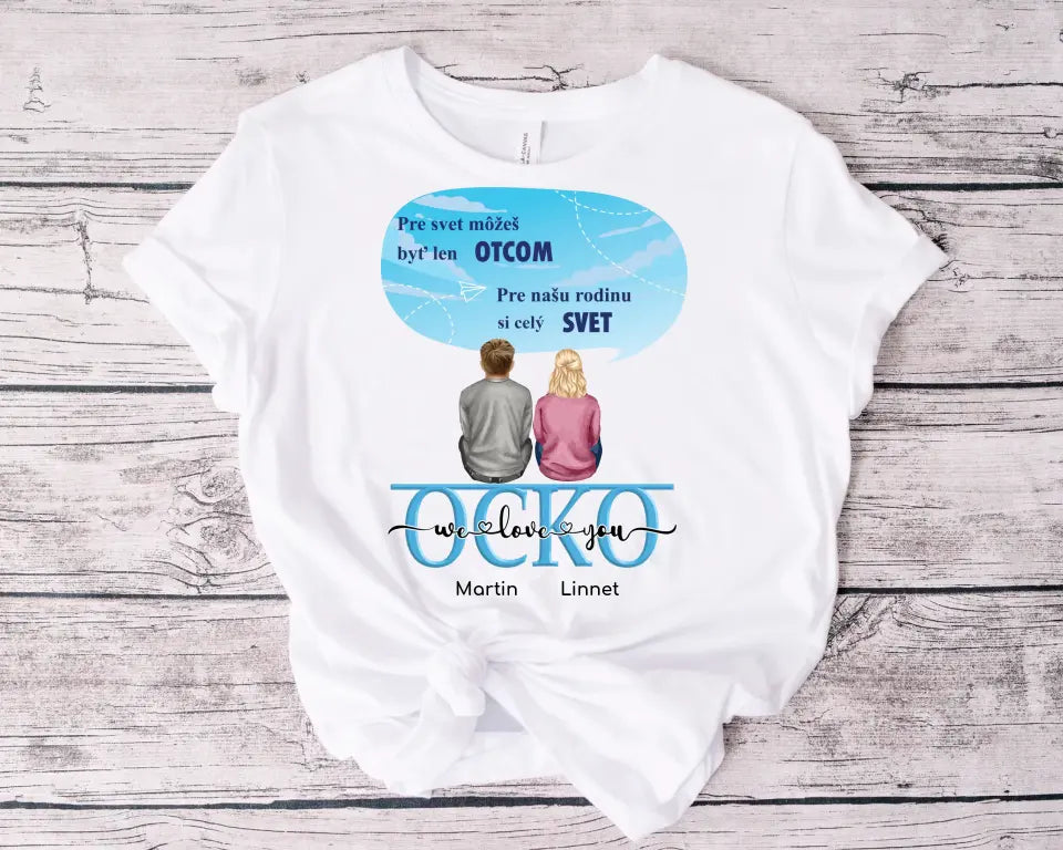 Rodinné tričko - darček ku dňu otcov