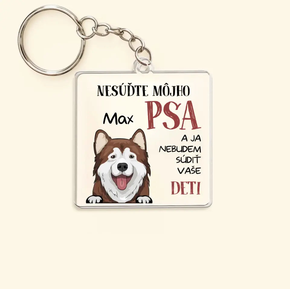 NESÚĎTE MÔJHO PSA A JA NEBUDEM SÚDIŤ VAŠE DETI
