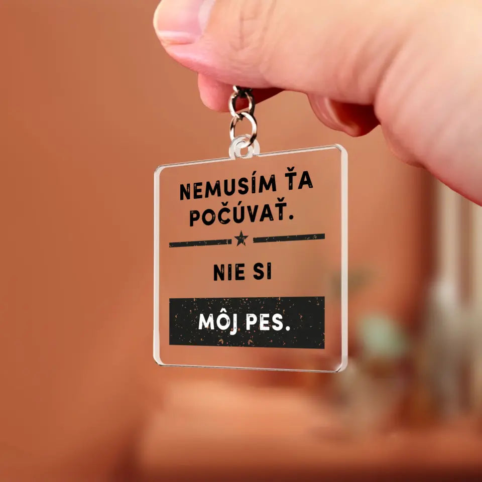 Nemusím ťa počúvať