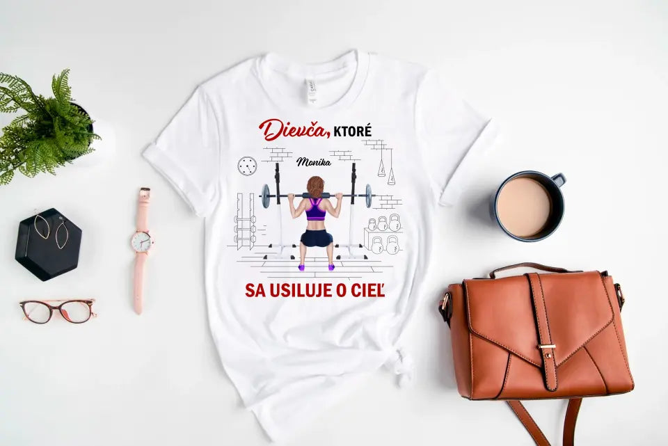 Dievča ktoré sa usiluje o cieľ
