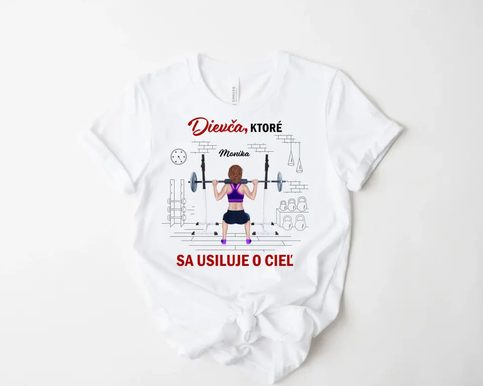 Dievča ktoré sa usiluje o cieľ