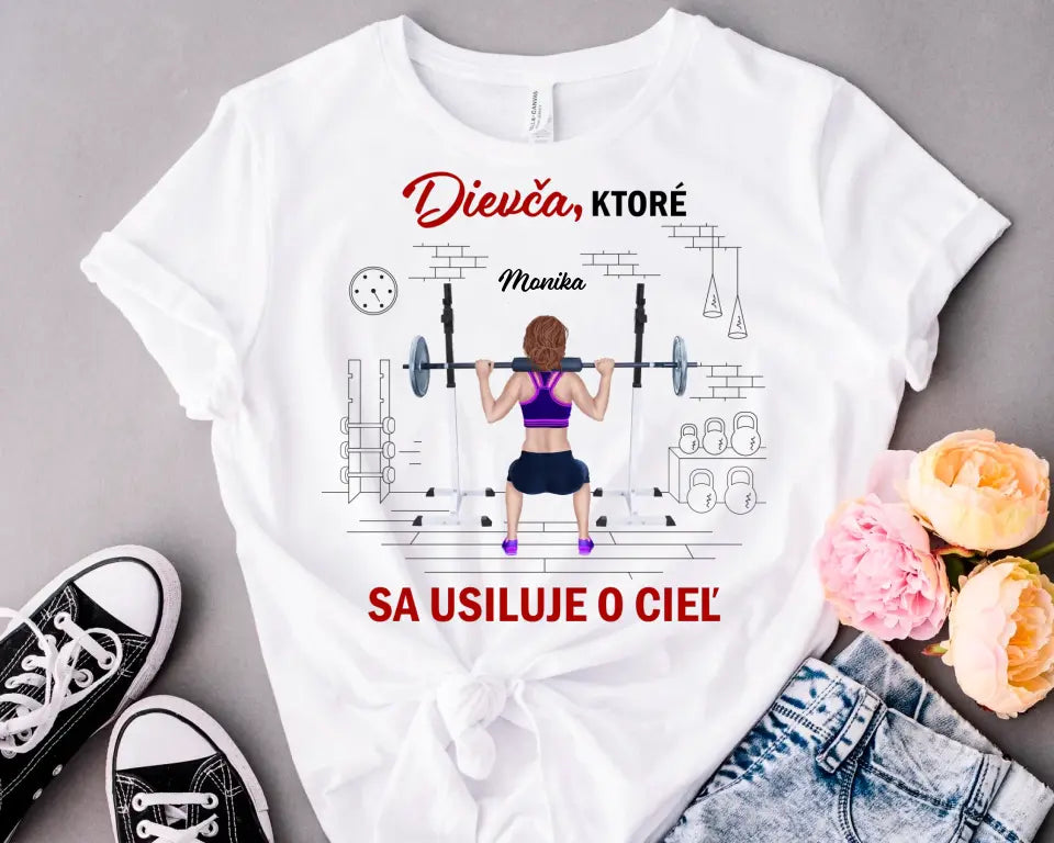 Dievča ktoré sa usiluje o cieľ