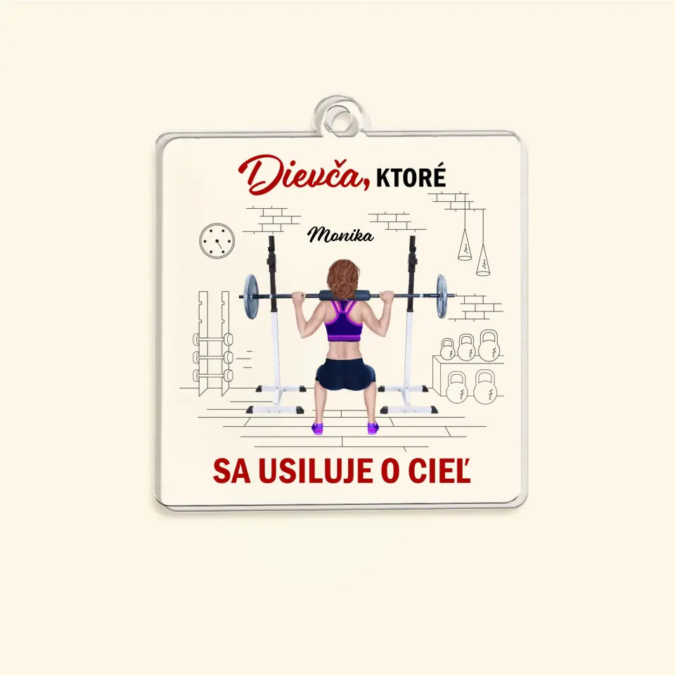 Dievča ktoré sa usiluje o cieľ