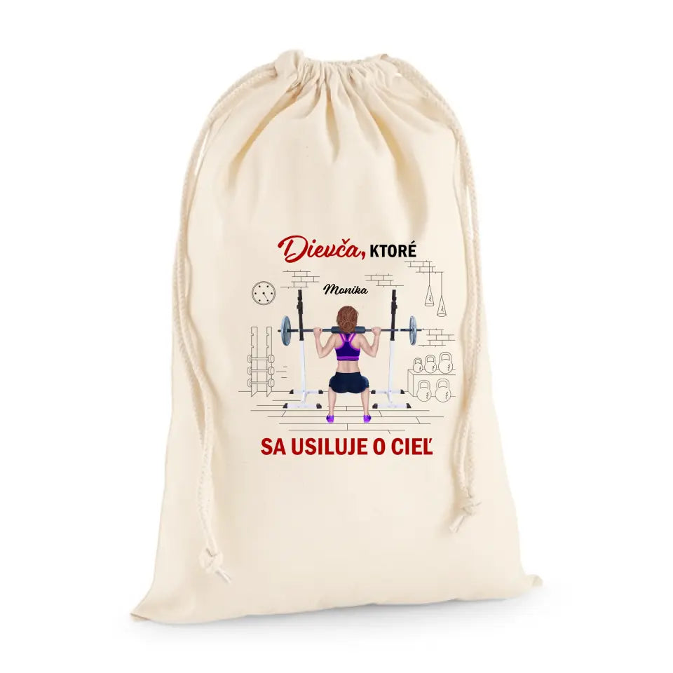 Dievča ktoré sa usiluje o cieľ