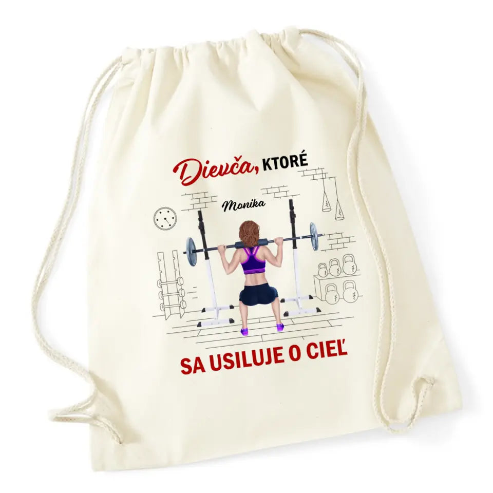 Dievča ktoré sa usiluje o cieľ