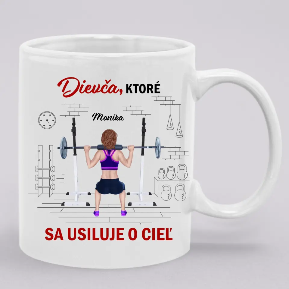 Dievča ktoré sa usiluje o cieľ